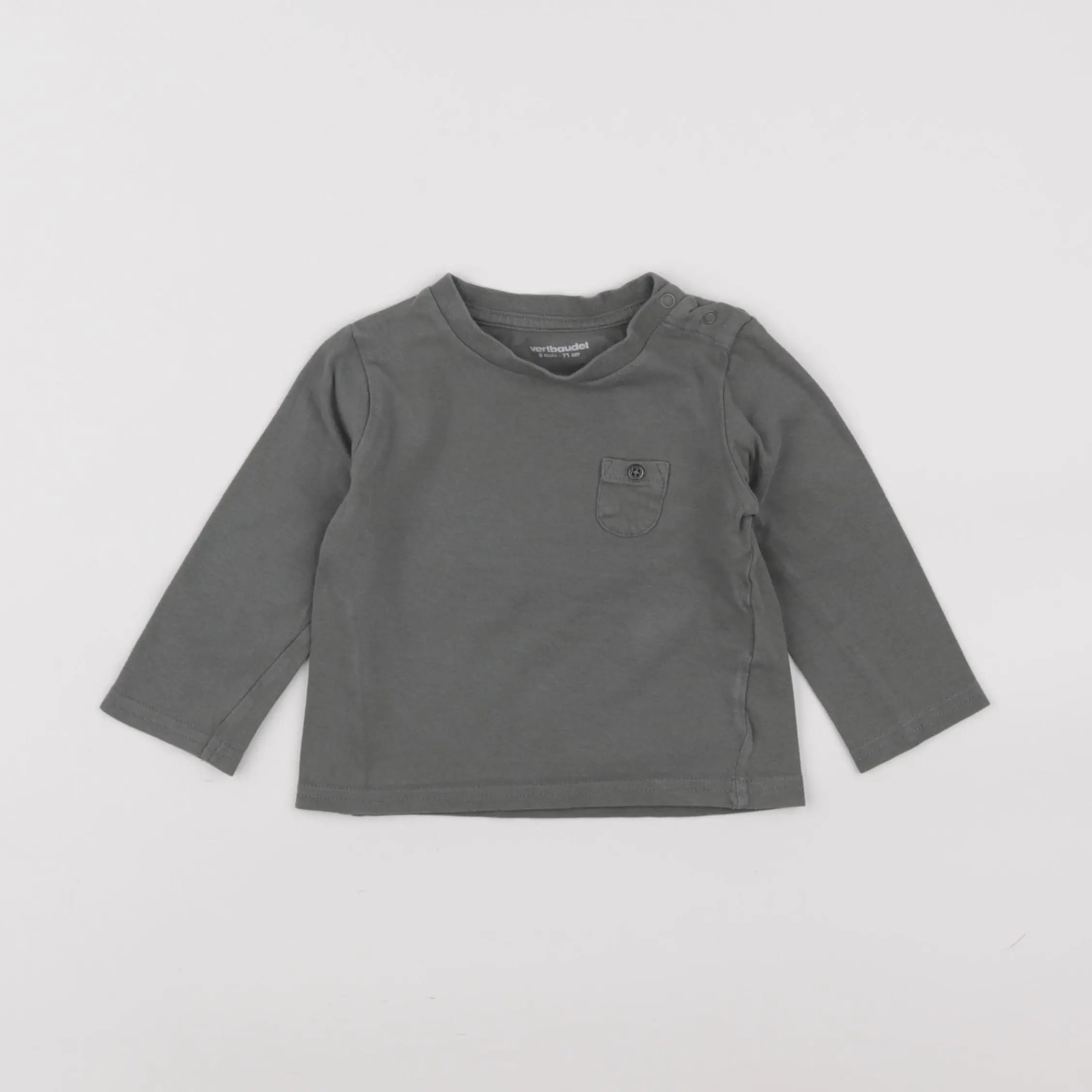 Vertbaudet - tee-shirt vert - 9 mois