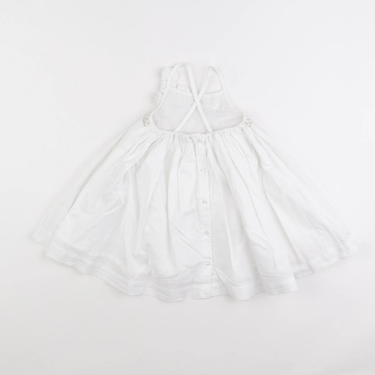 Vertbaudet - robe blanc - 18 mois