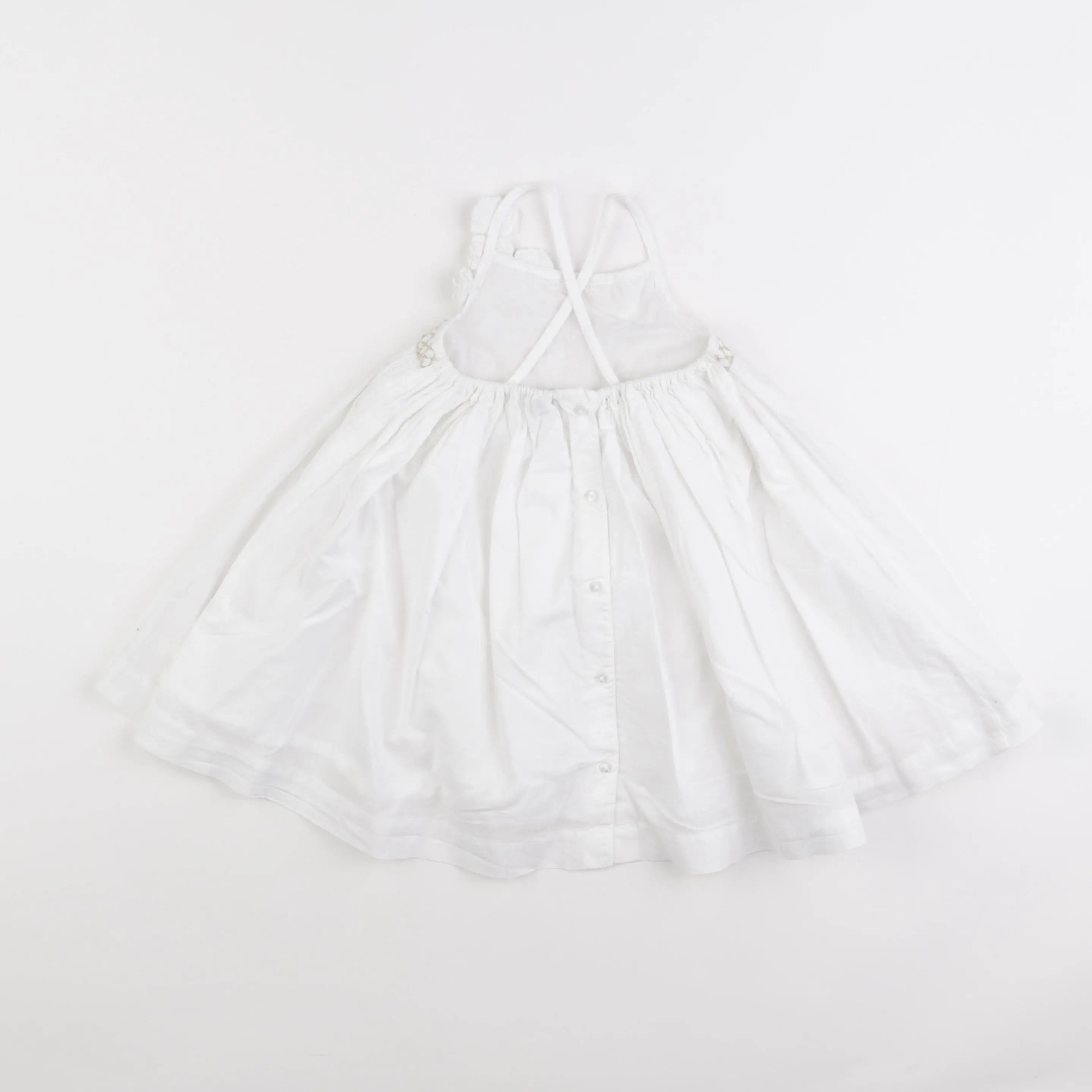 Vertbaudet - robe blanc - 18 mois