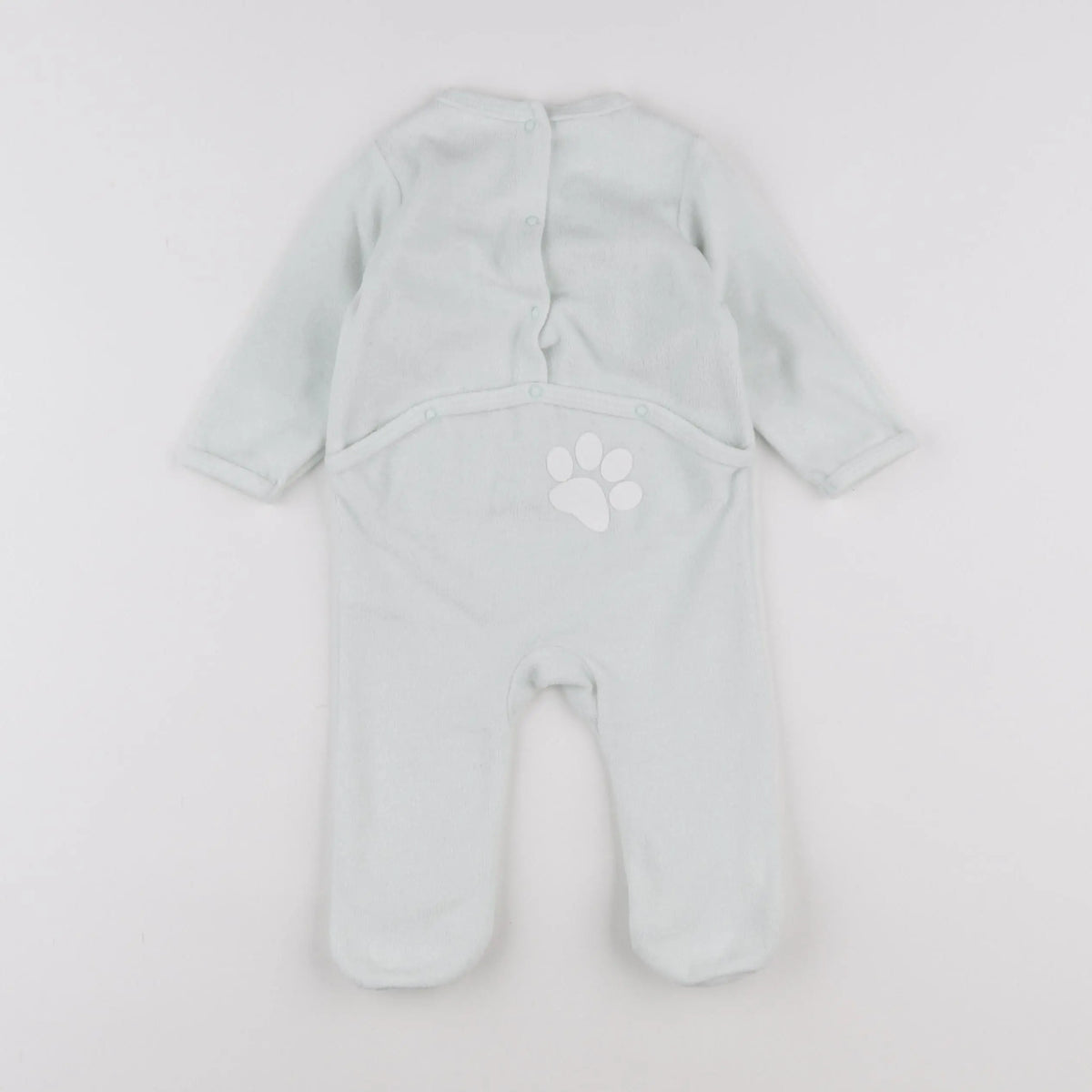 Vertbaudet - pyjama velours vert - 6 mois