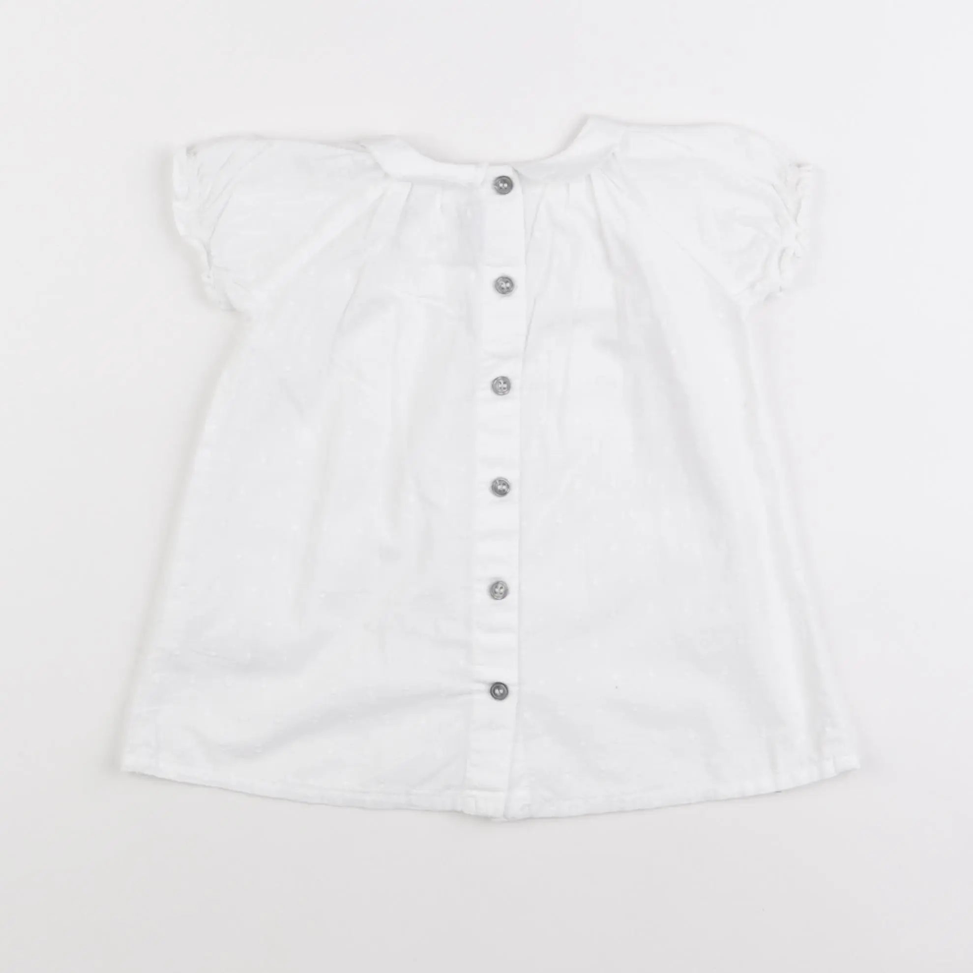 Petit Bateau - robe blanc - 6 mois