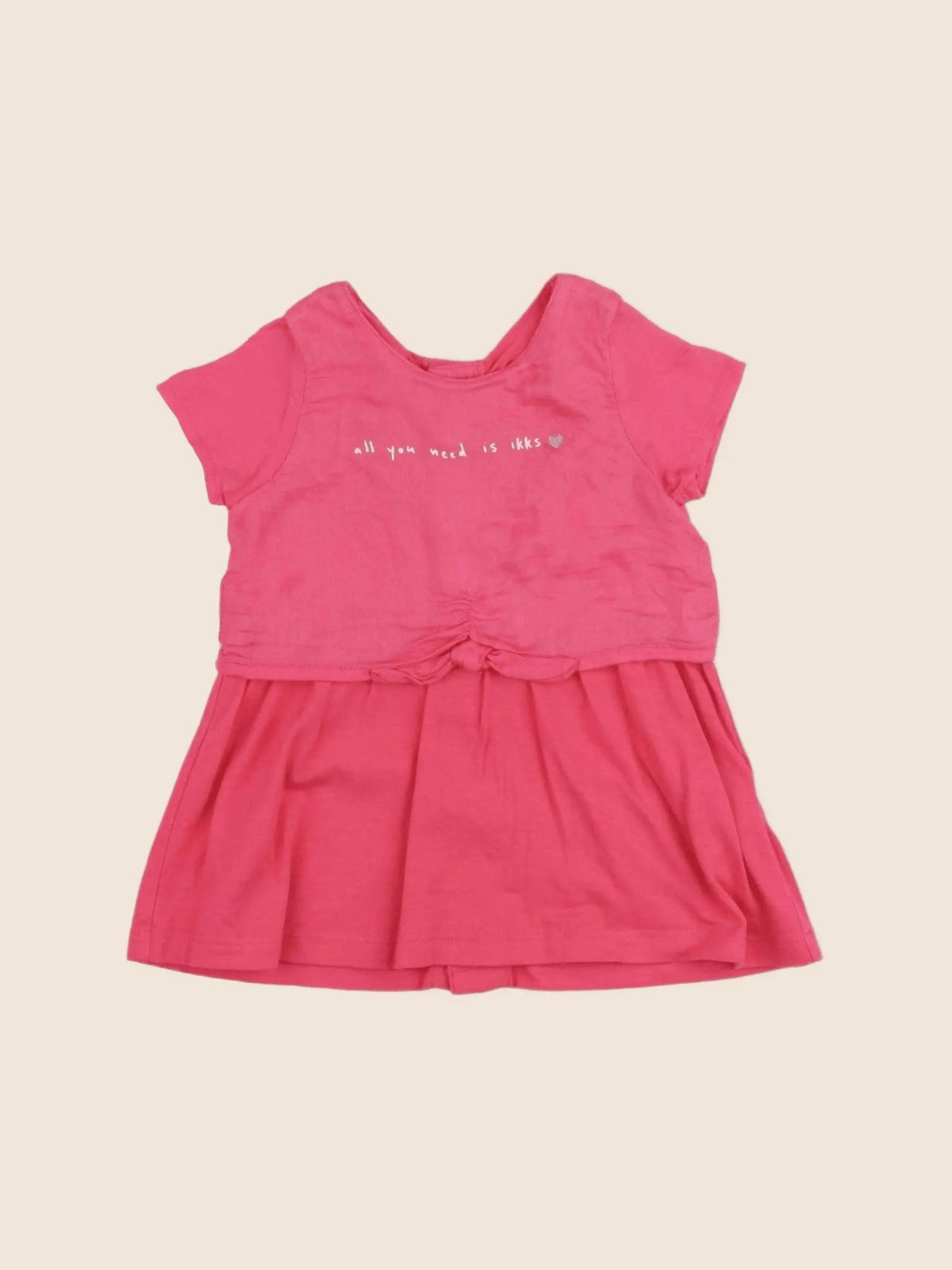 IKKS - robe rose - 3 mois