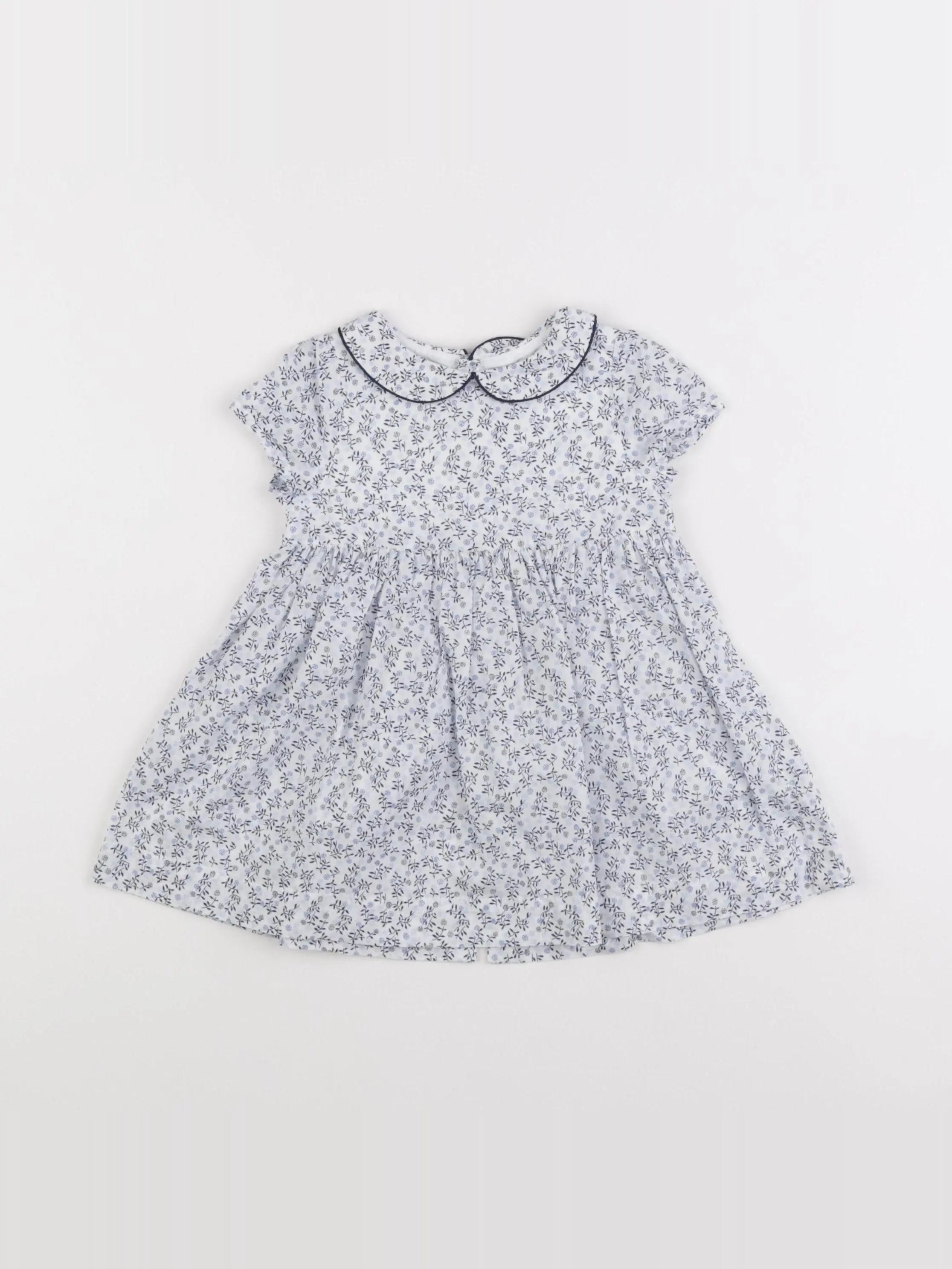 Jacadi - robe bleu - 12 mois