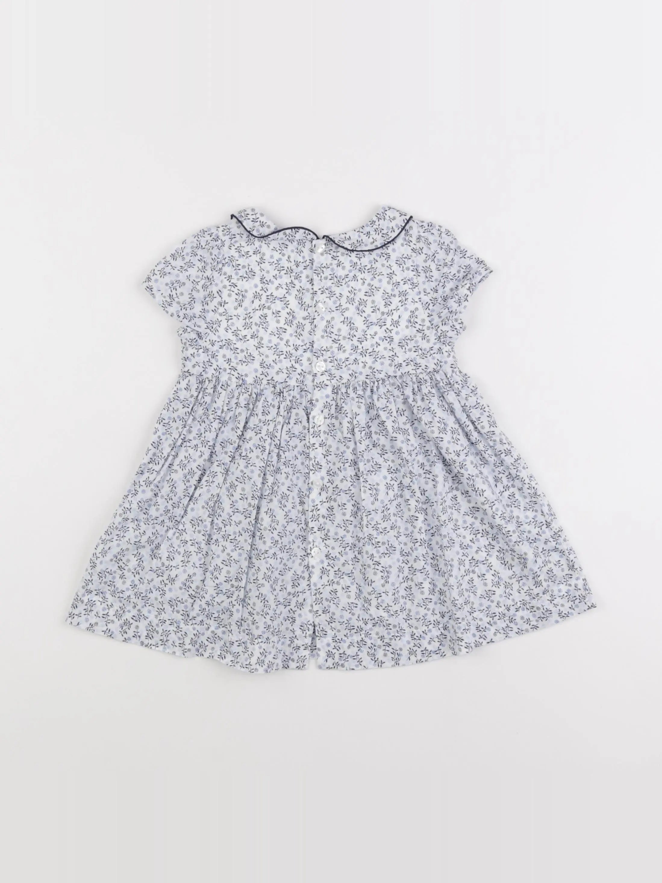 Jacadi - robe bleu - 12 mois
