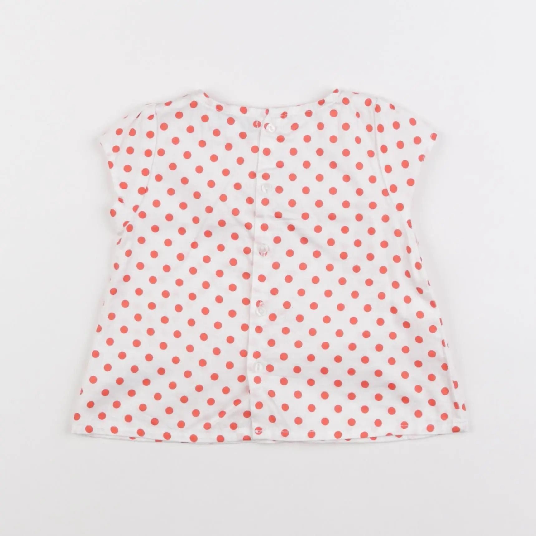 Vertbaudet - blouse rouge - 12 mois