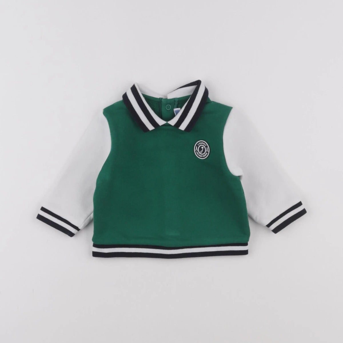 Jacadi - sweat vert - 6 mois