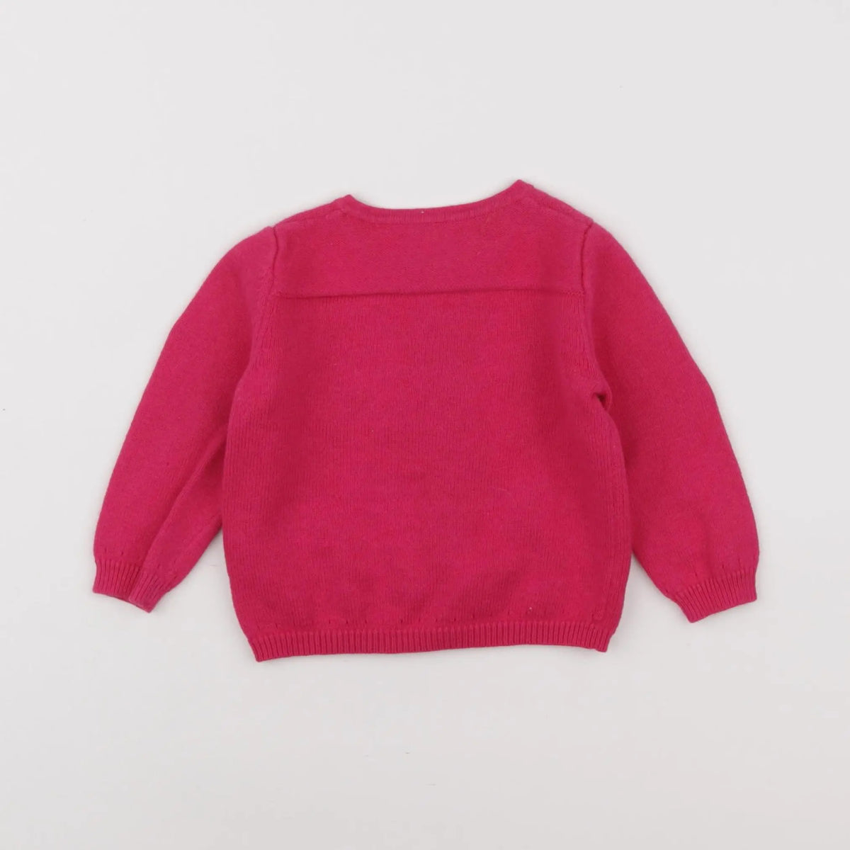 Petit Bateau - gilet rose - 12 mois