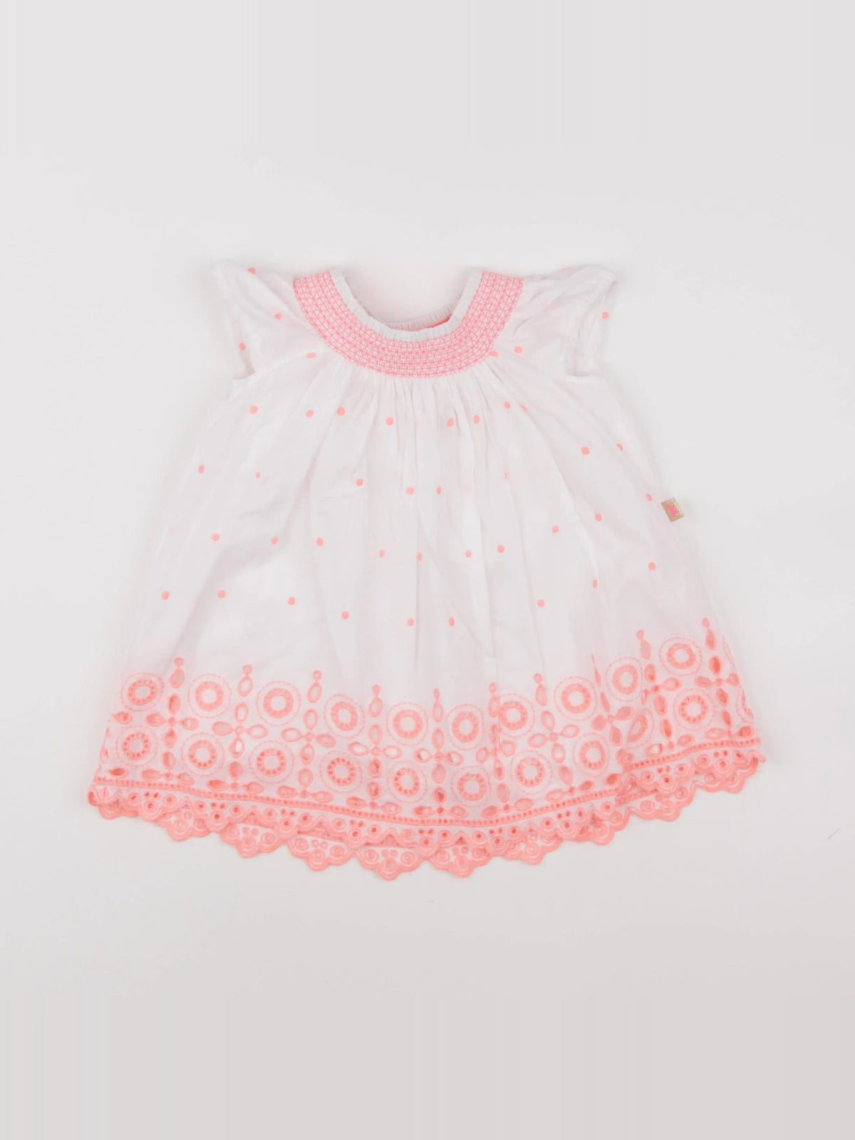 Billie Blush - robe blanc, rose - 6 mois