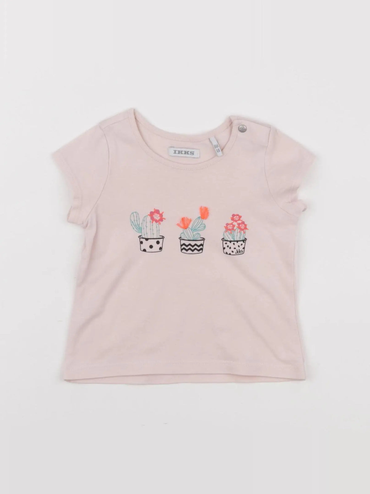 IKKS - tee-shirt rose - 6 mois