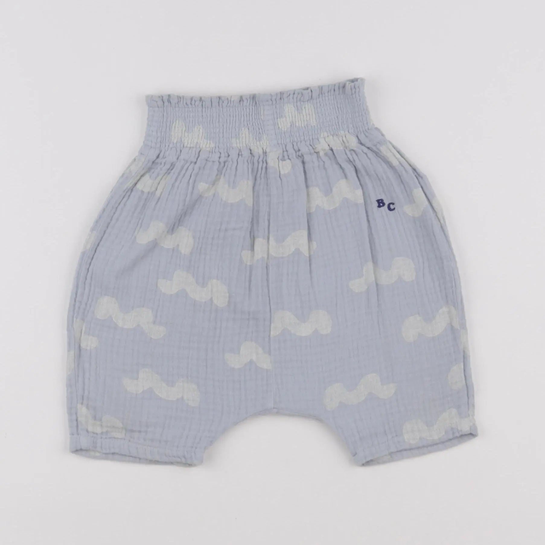 Bobo Choses - sarouel bleu, blanc - 6 mois