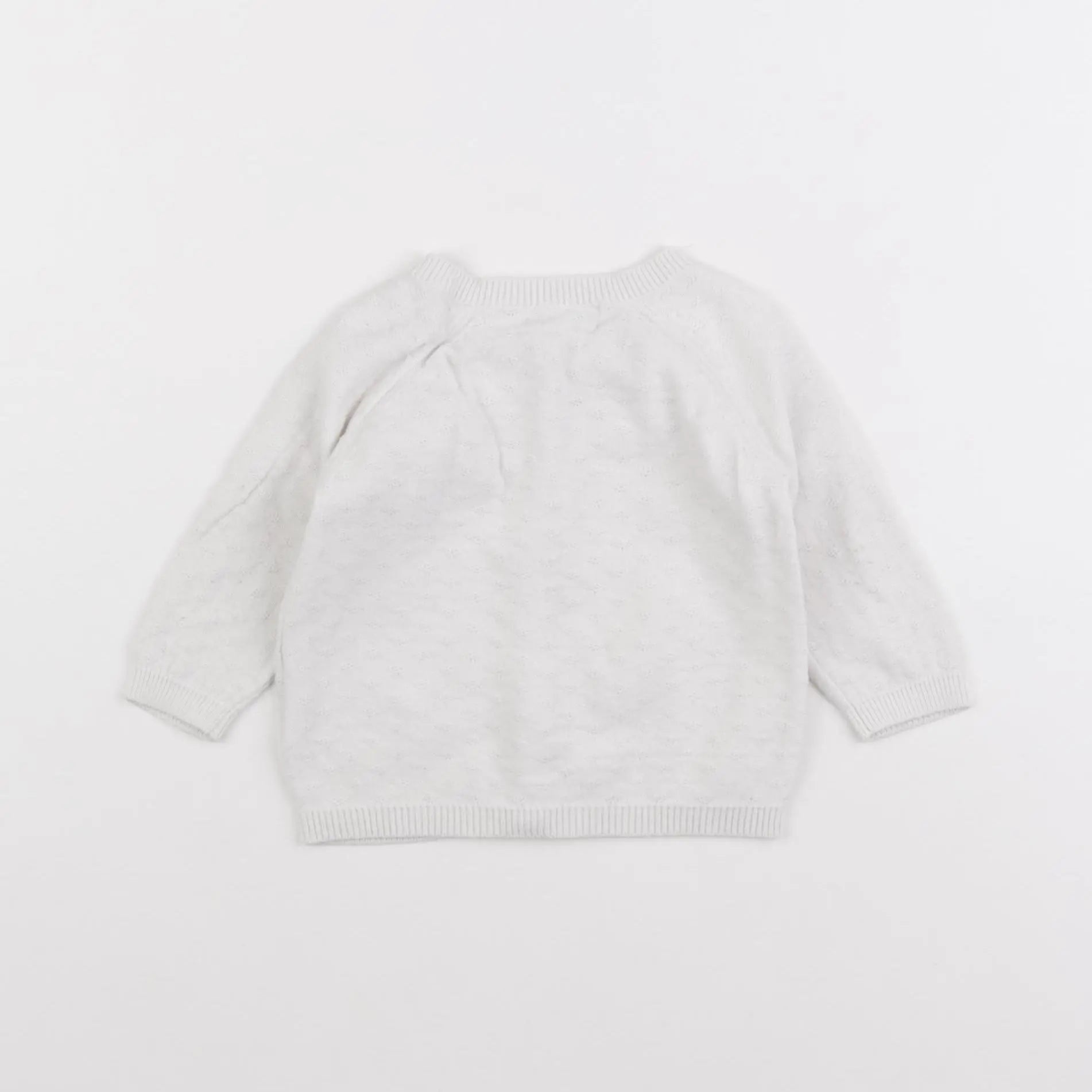 Vertbaudet - gilet blanc - 6 mois