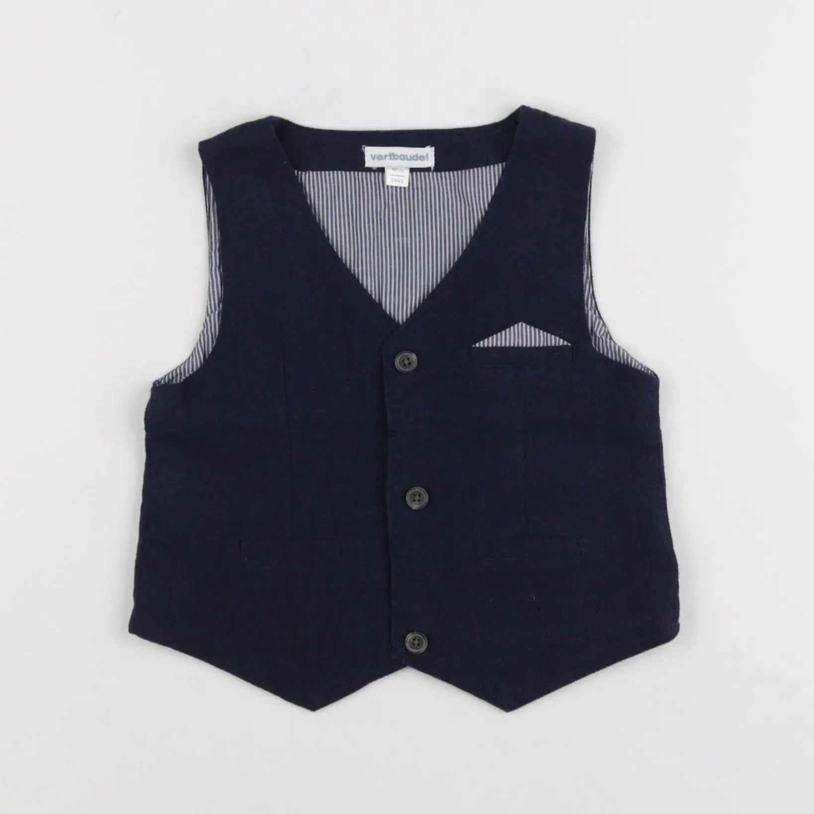 Vertbaudet - gilet bleu - 2 ans