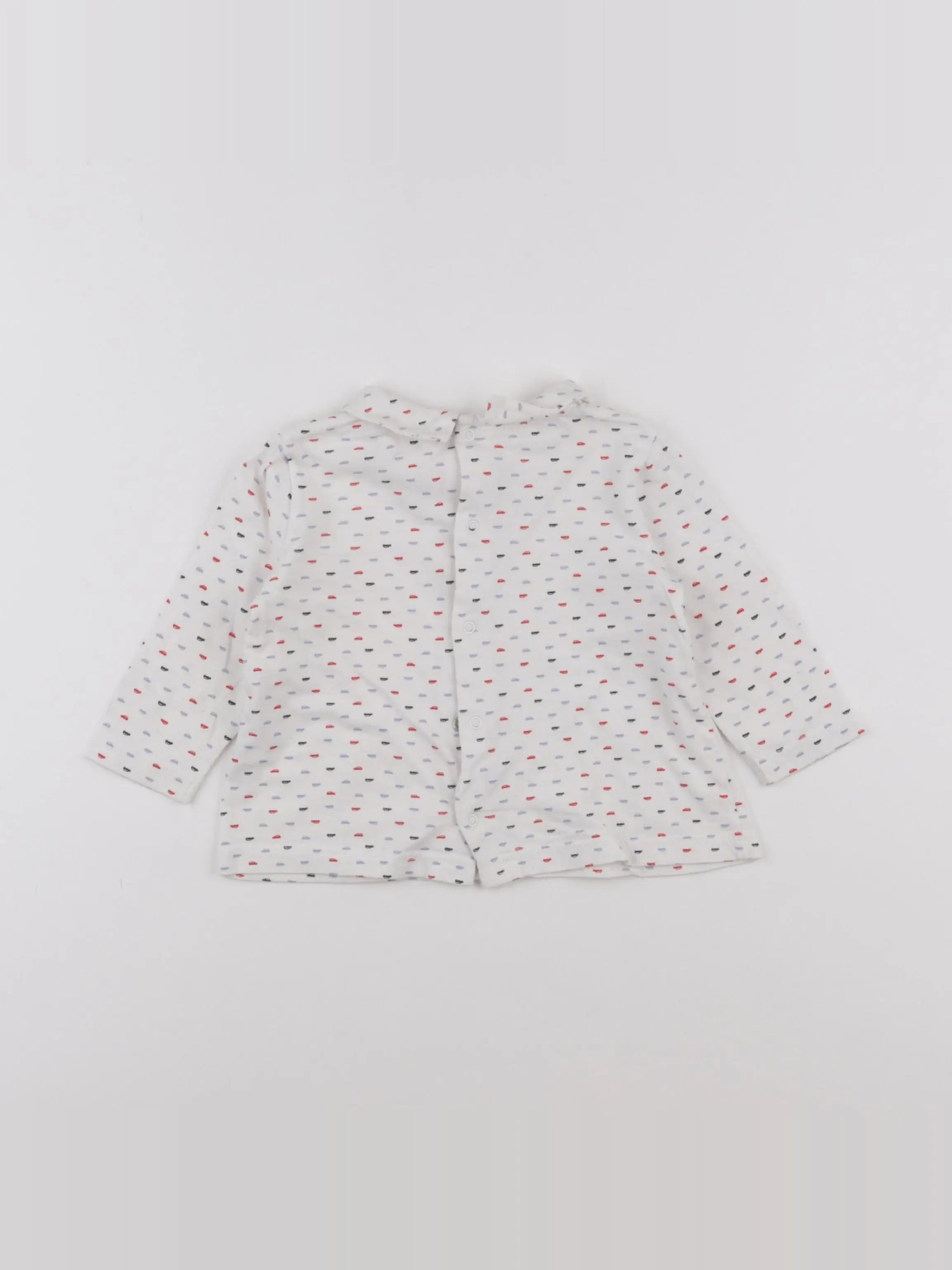 Boutchou - polo blanc, multicolore - 12 mois