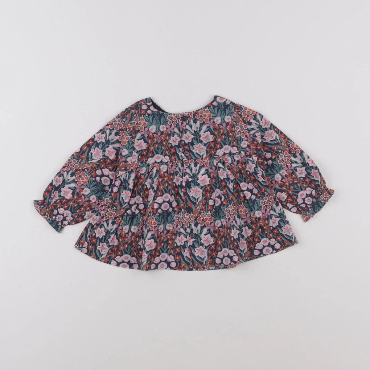 Jacadi - blouse liberty multicolore - 6 mois