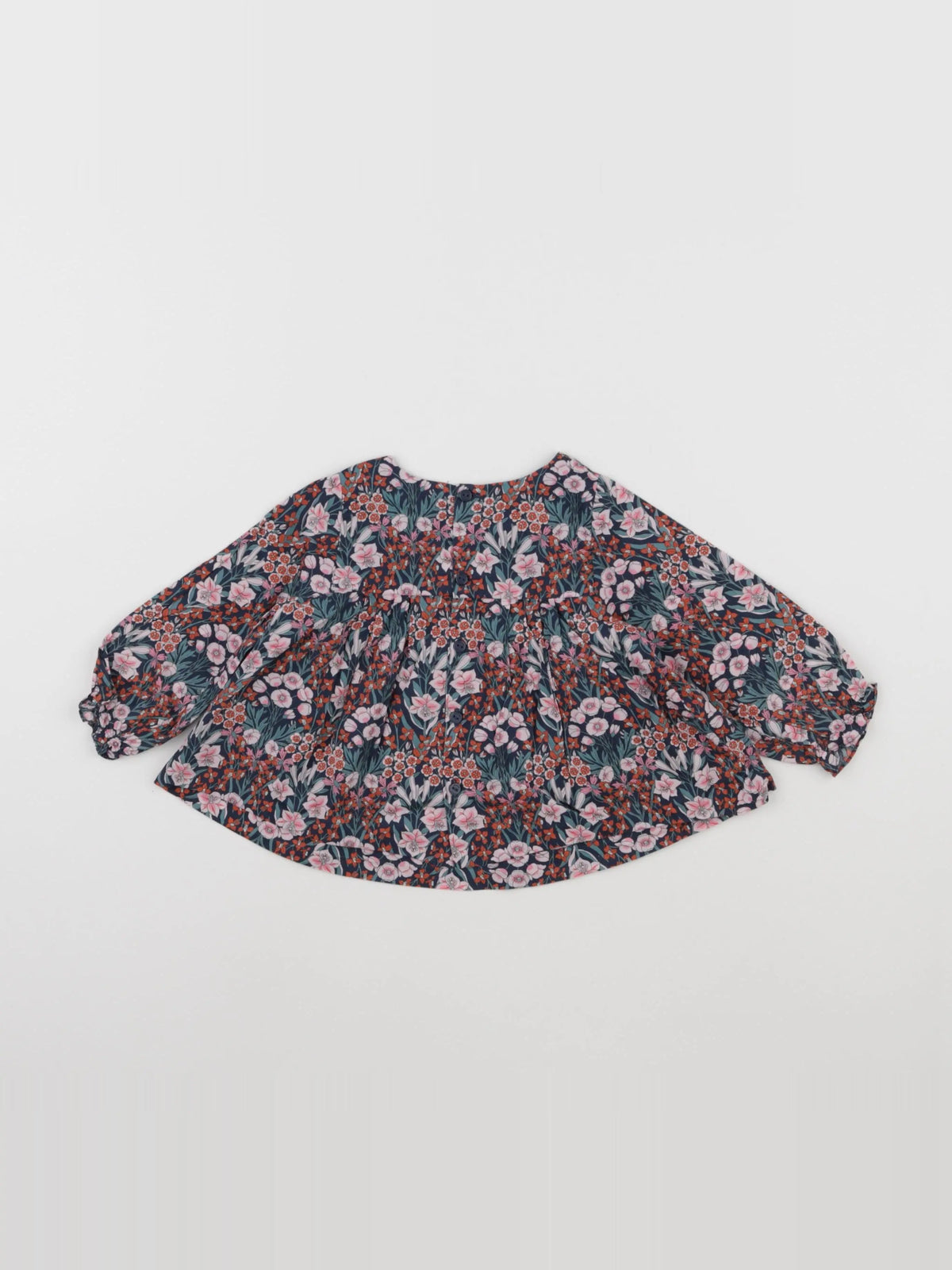 Jacadi - blouse liberty bleu - 12 mois