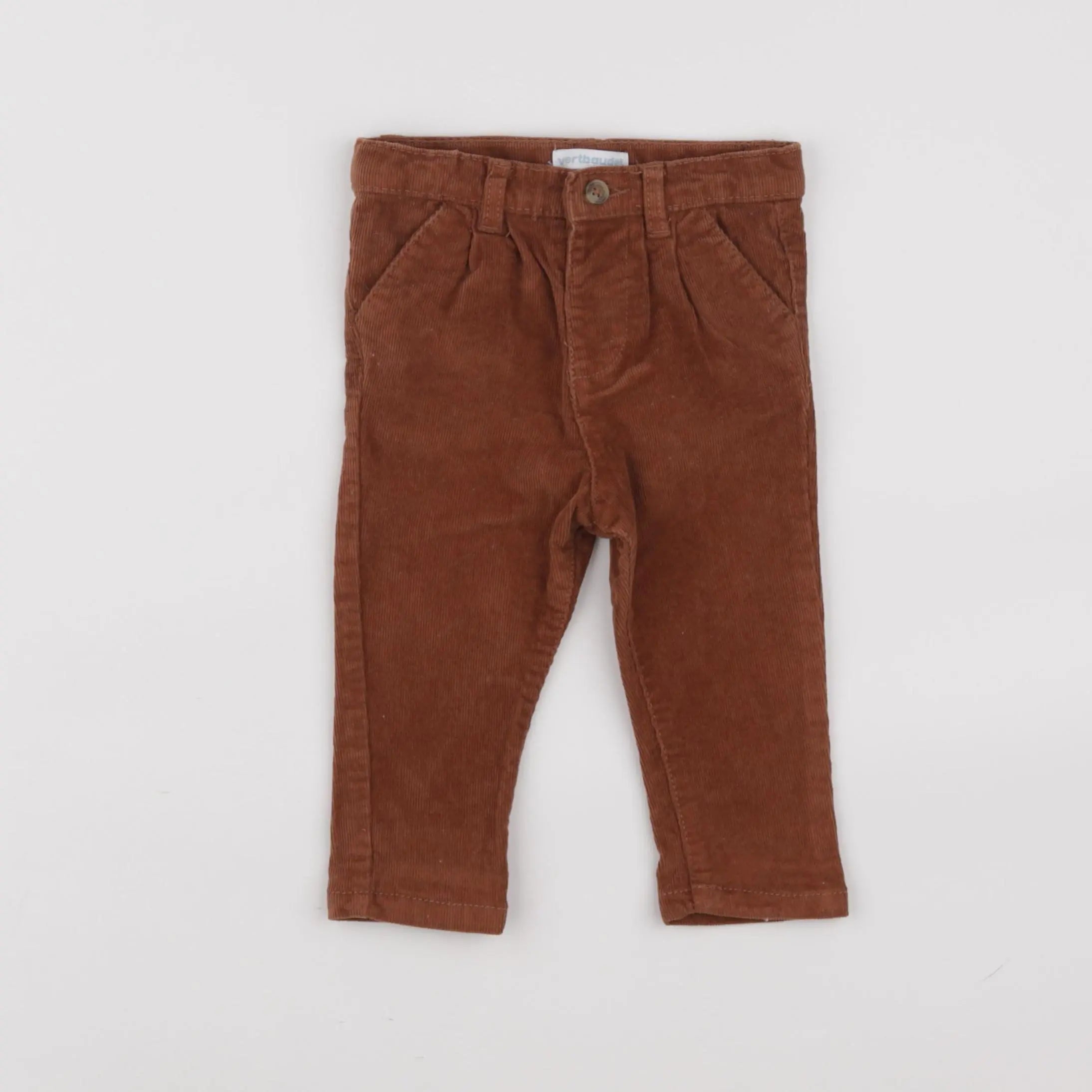 Vertbaudet - pantalon marron - 6 mois