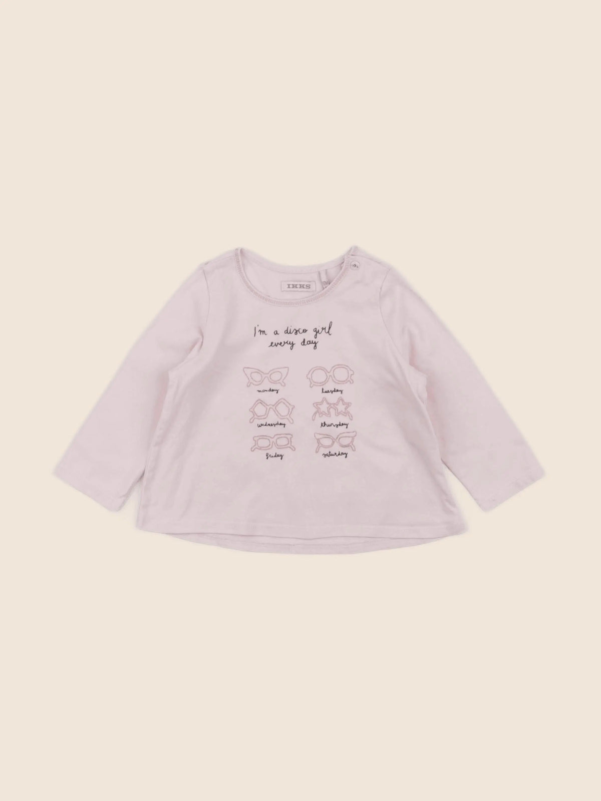 IKKS - tee-shirt rose - 6 mois