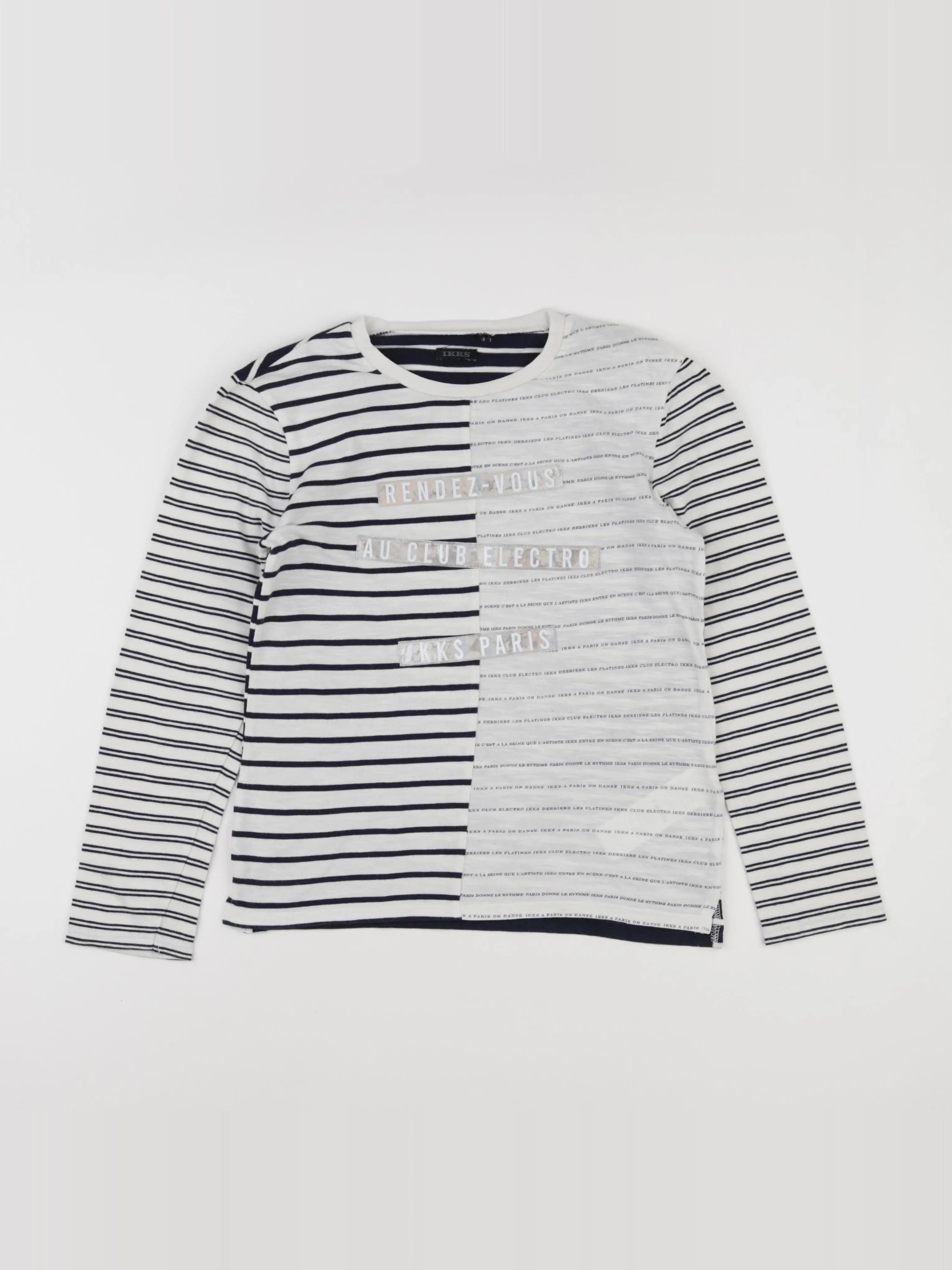 IKKS - tee-shirt blanc - 10 ans