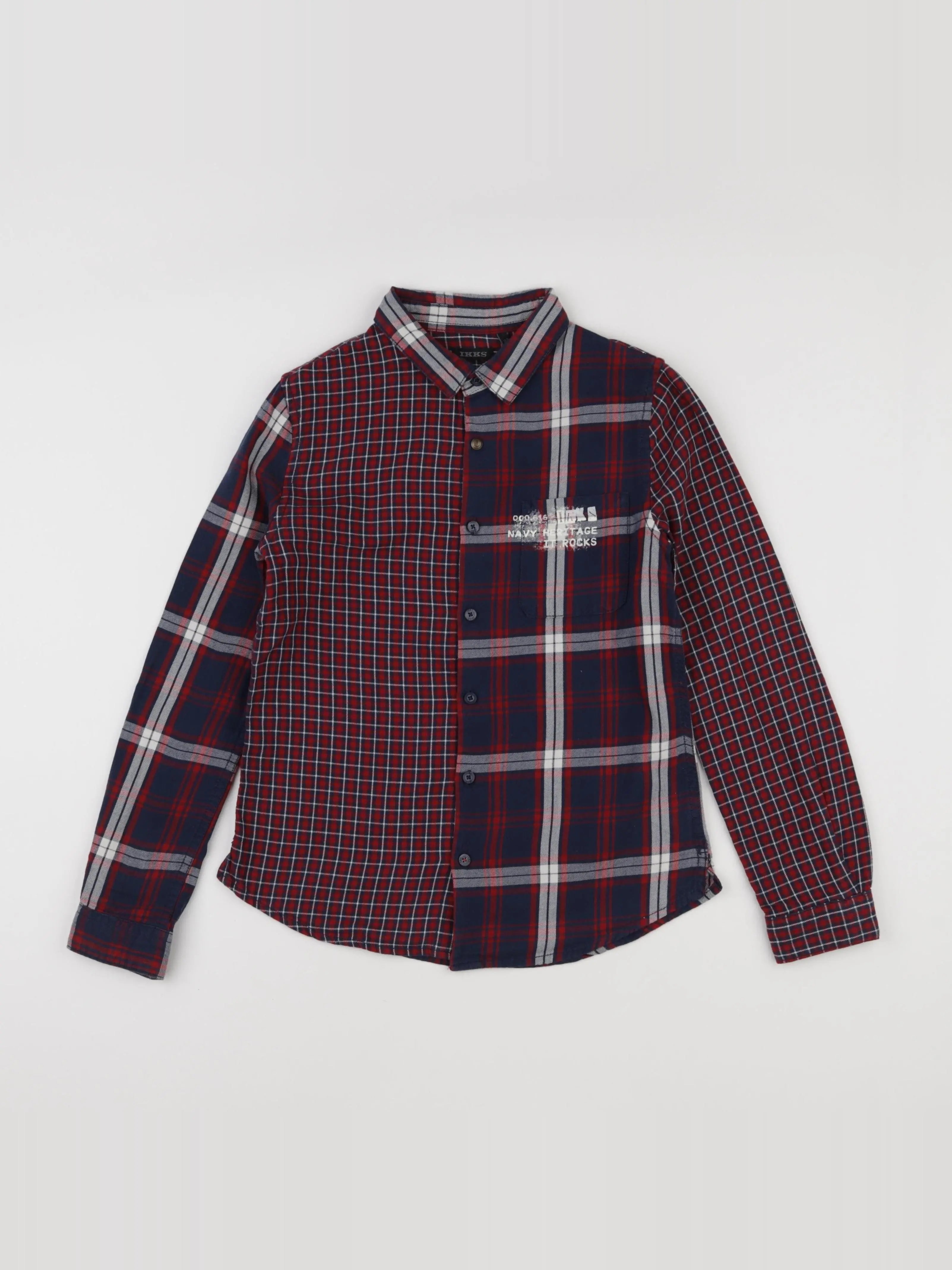 IKKS - chemise rouge - 10 ans