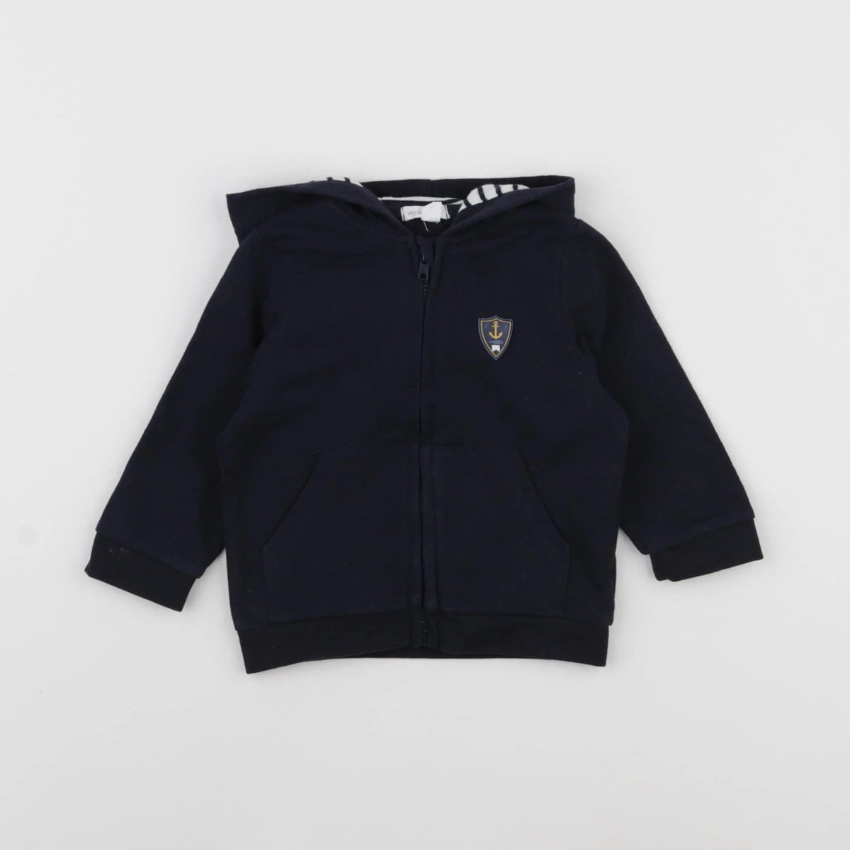 Vertbaudet - sweat bleu - 12 mois