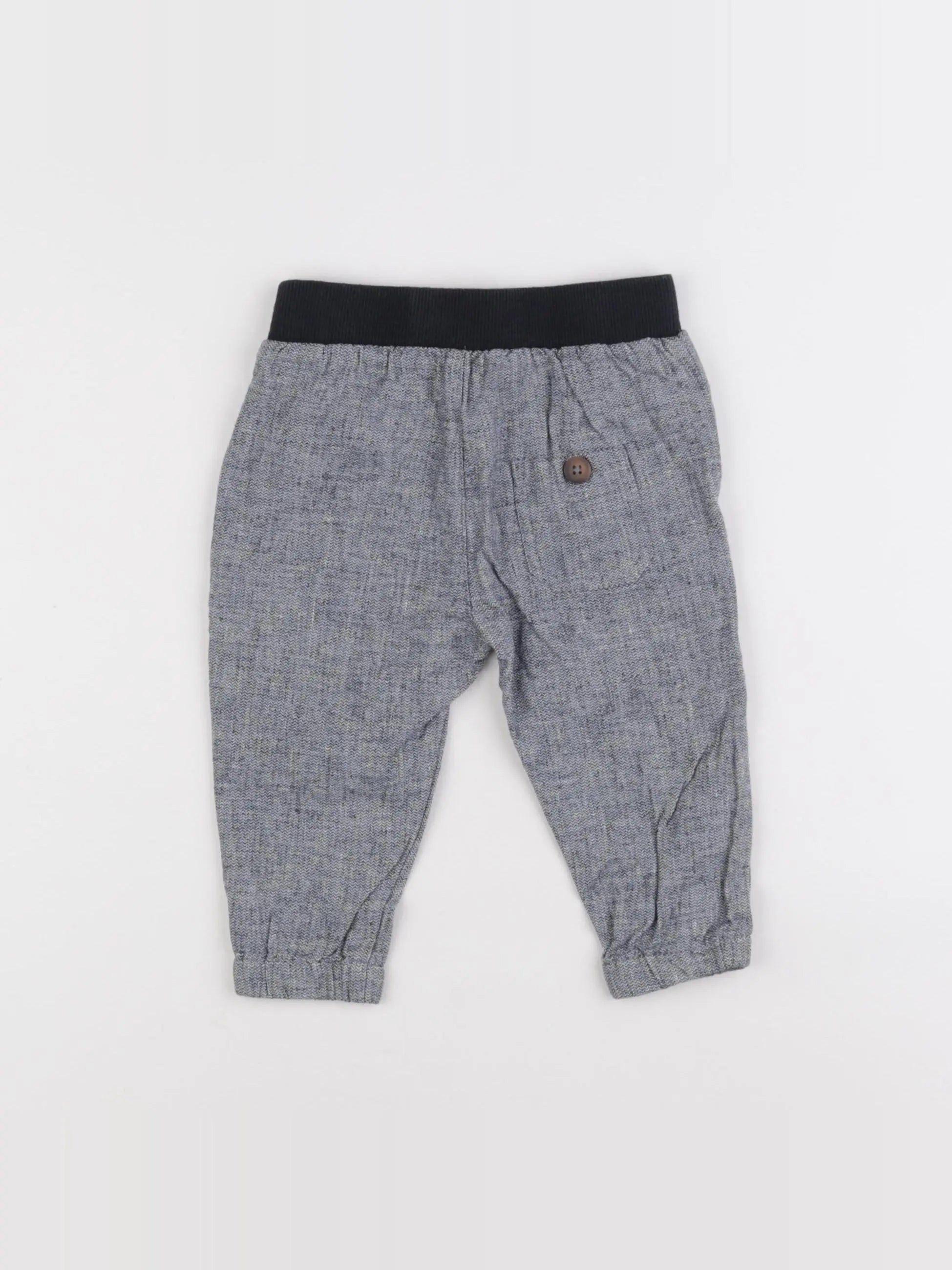 Boutchou - pantalon bleu - 9 mois