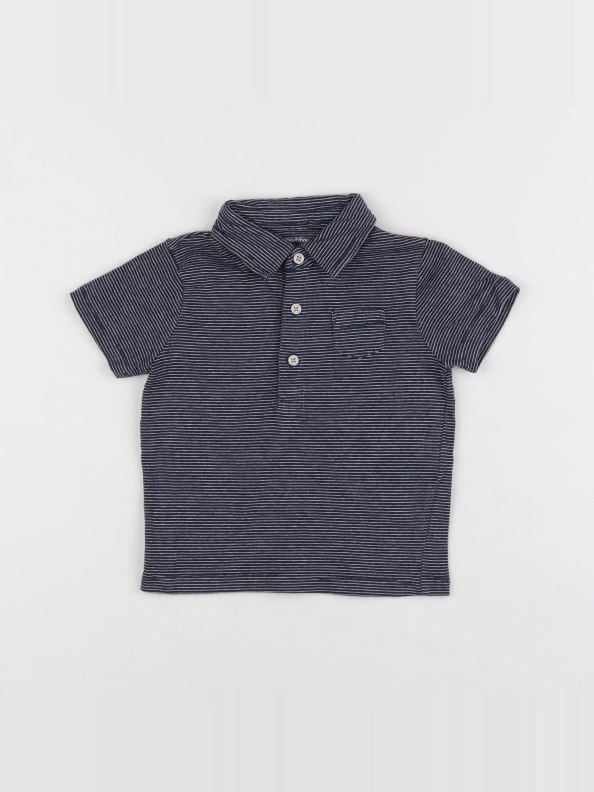 Boutchou - polo bleu - 9 mois