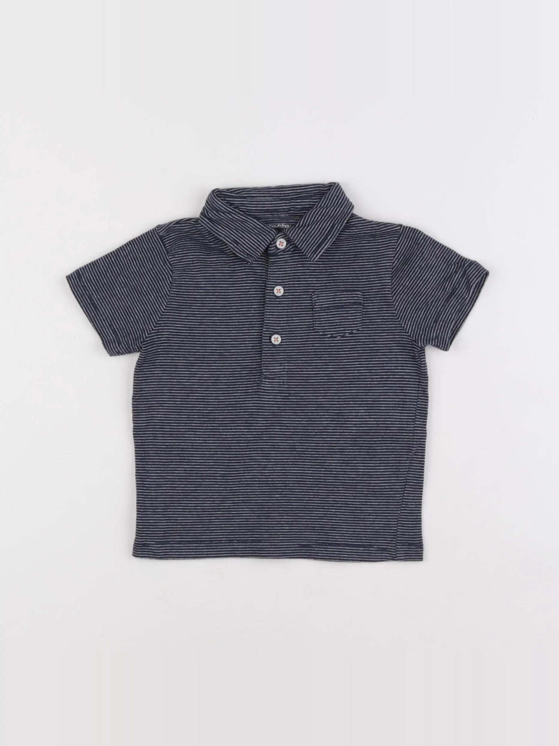 Boutchou - polo bleu - 9 mois