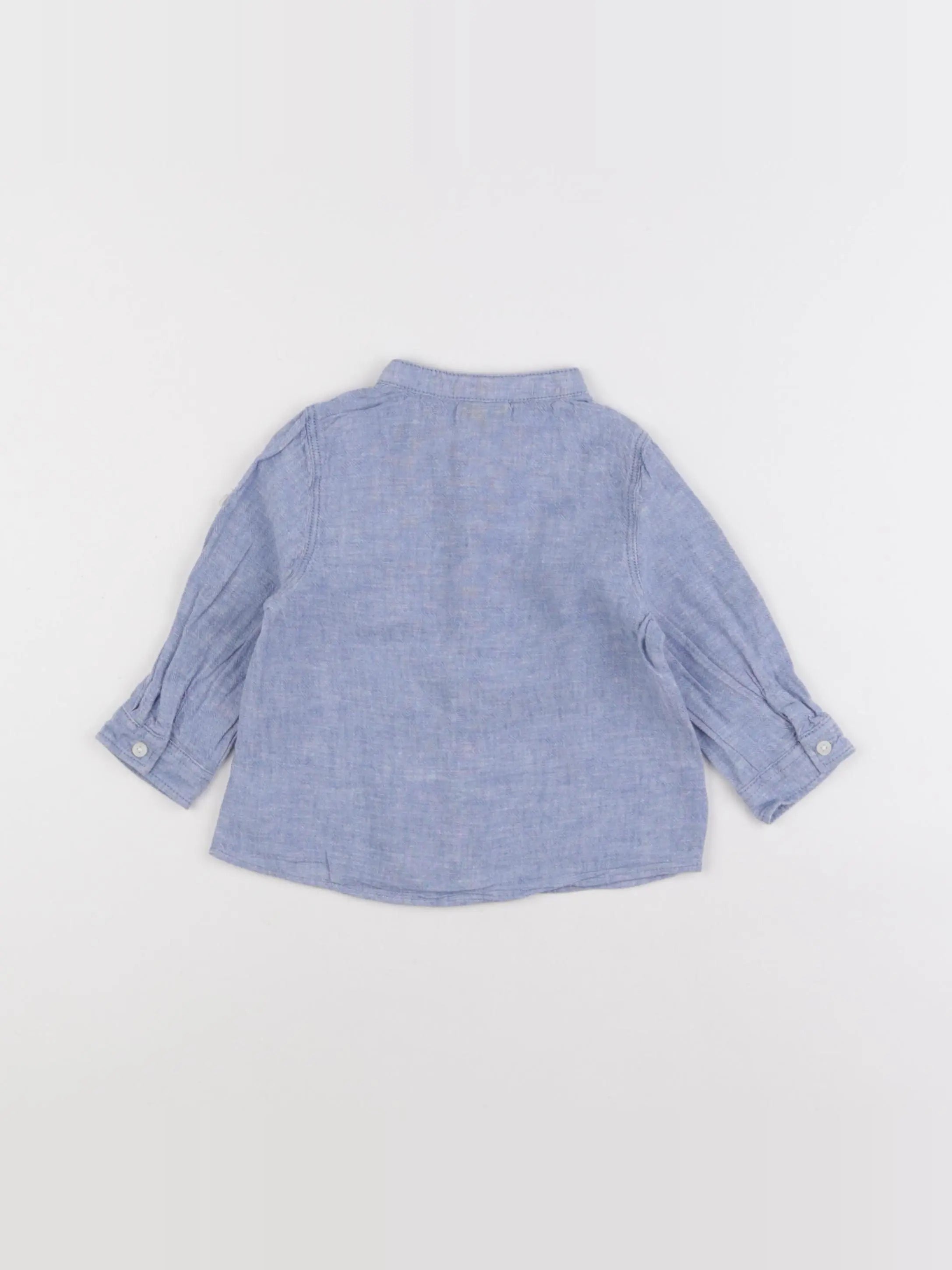 Tape à l'oeil - chemise bleu - 9 mois