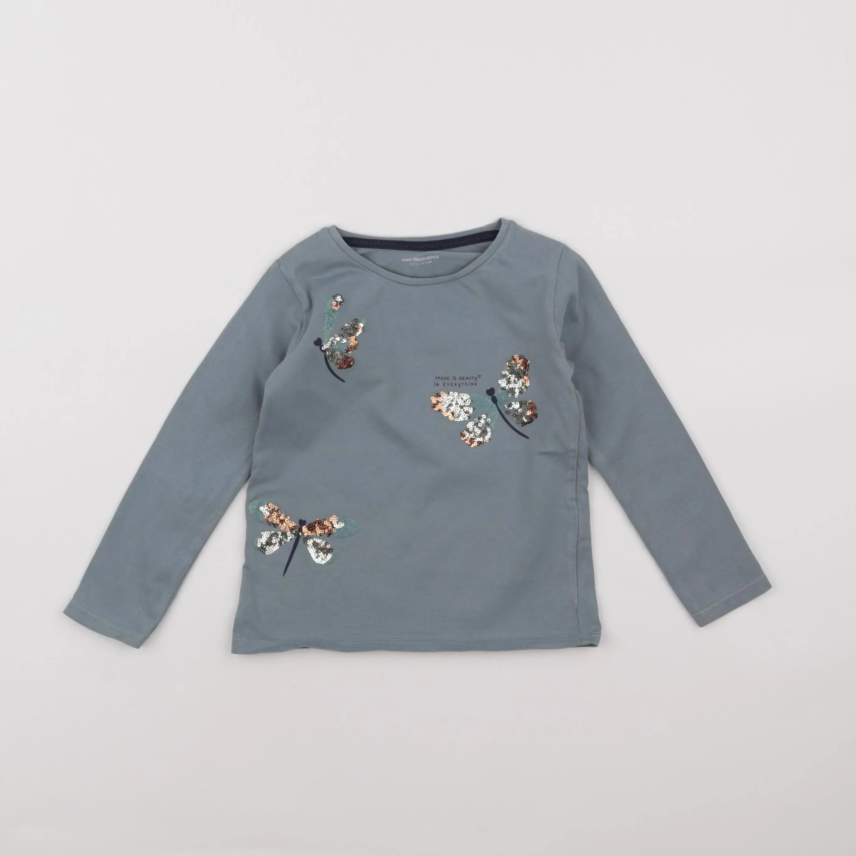 Vertbaudet - tee-shirt bleu - 3 ans