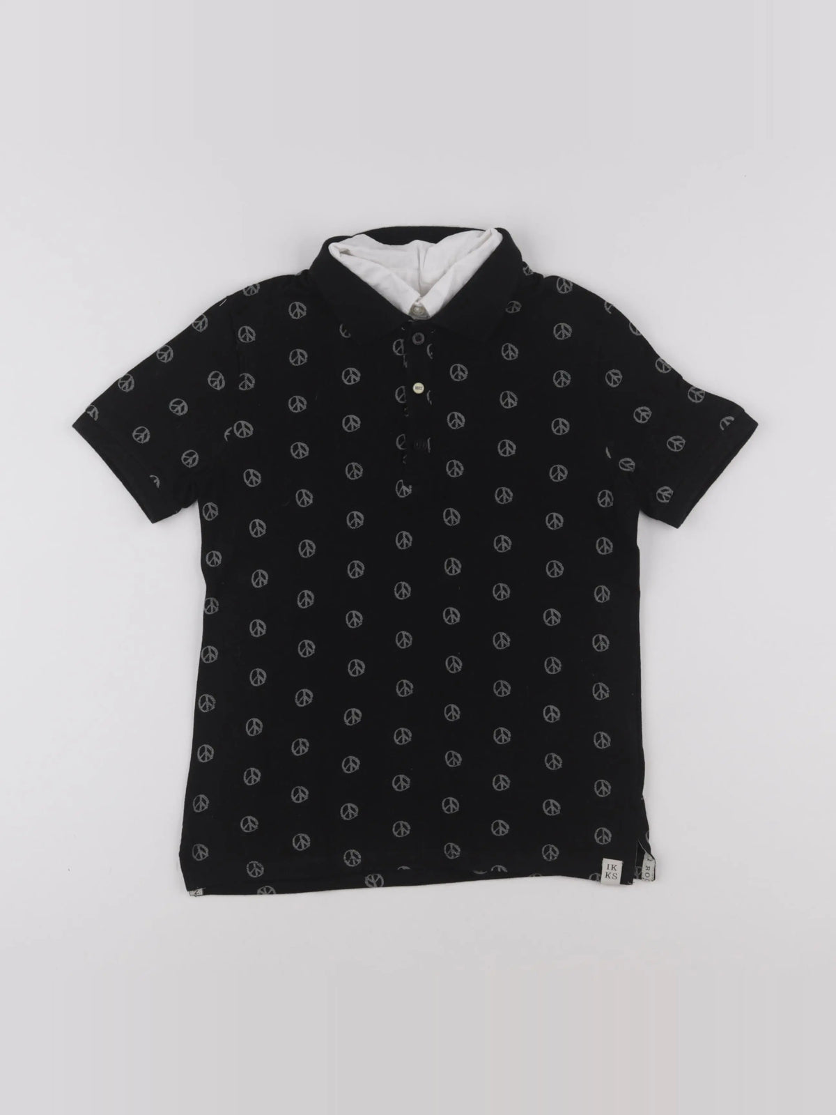 IKKS - polo noir - 10 ans