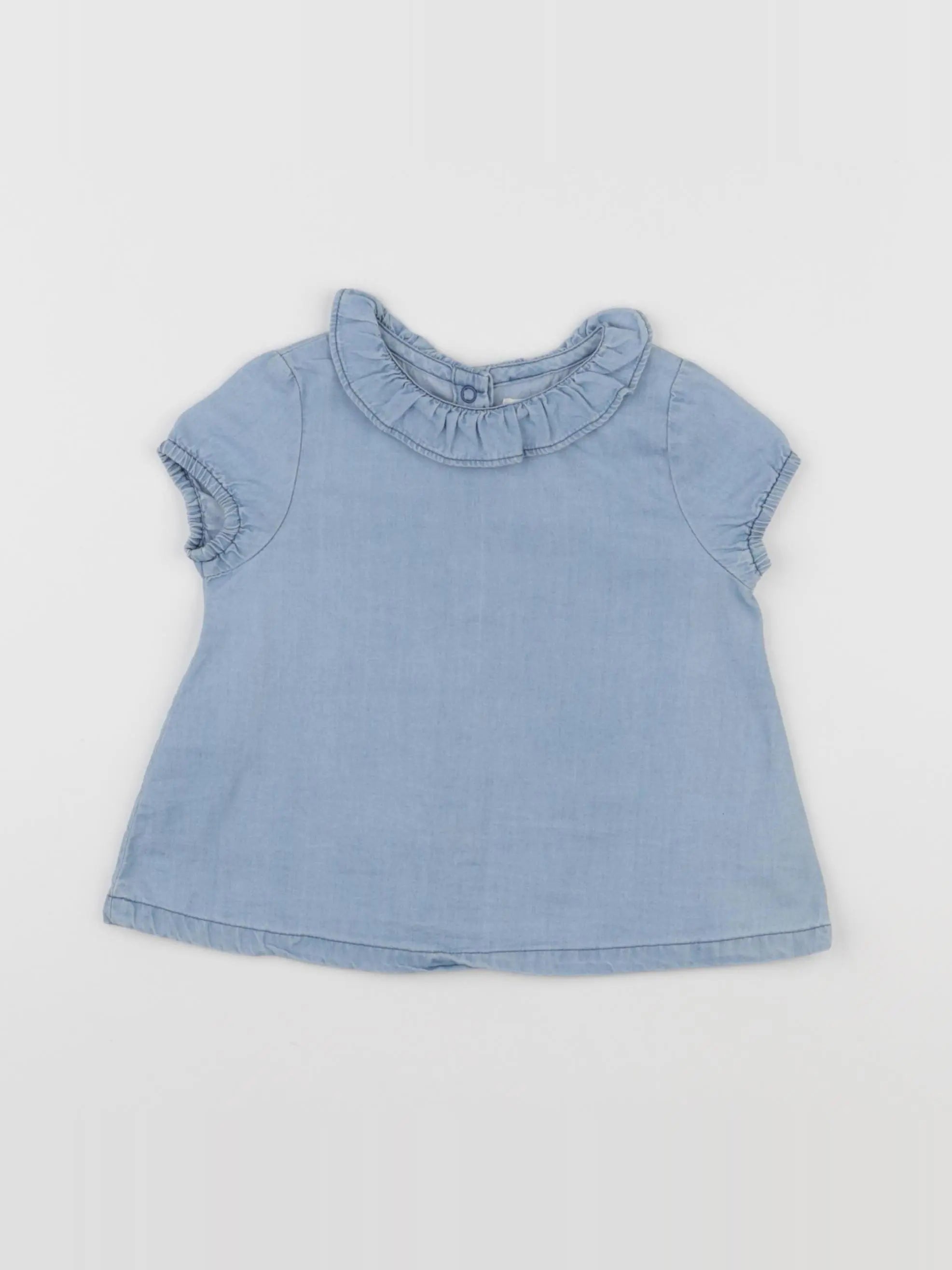 Eden & Victor - blouse bleu - 9 mois