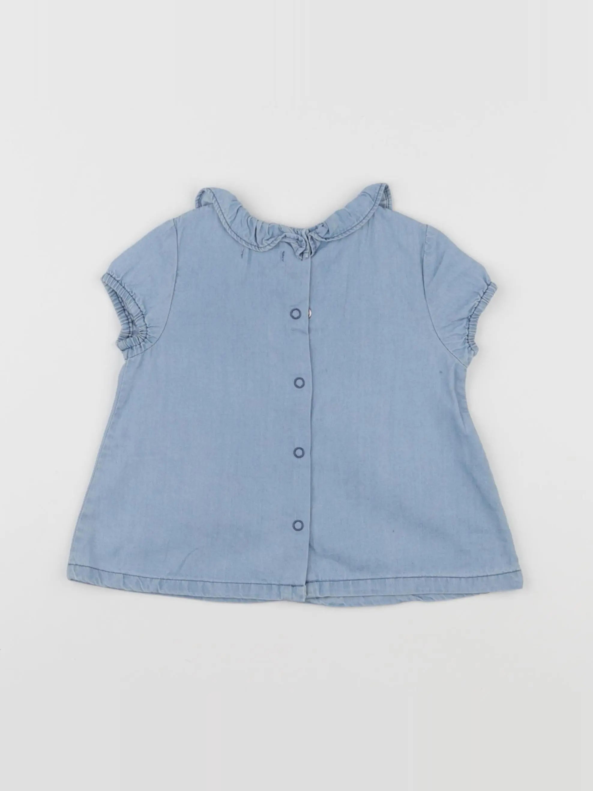 Eden & Victor - blouse bleu - 9 mois
