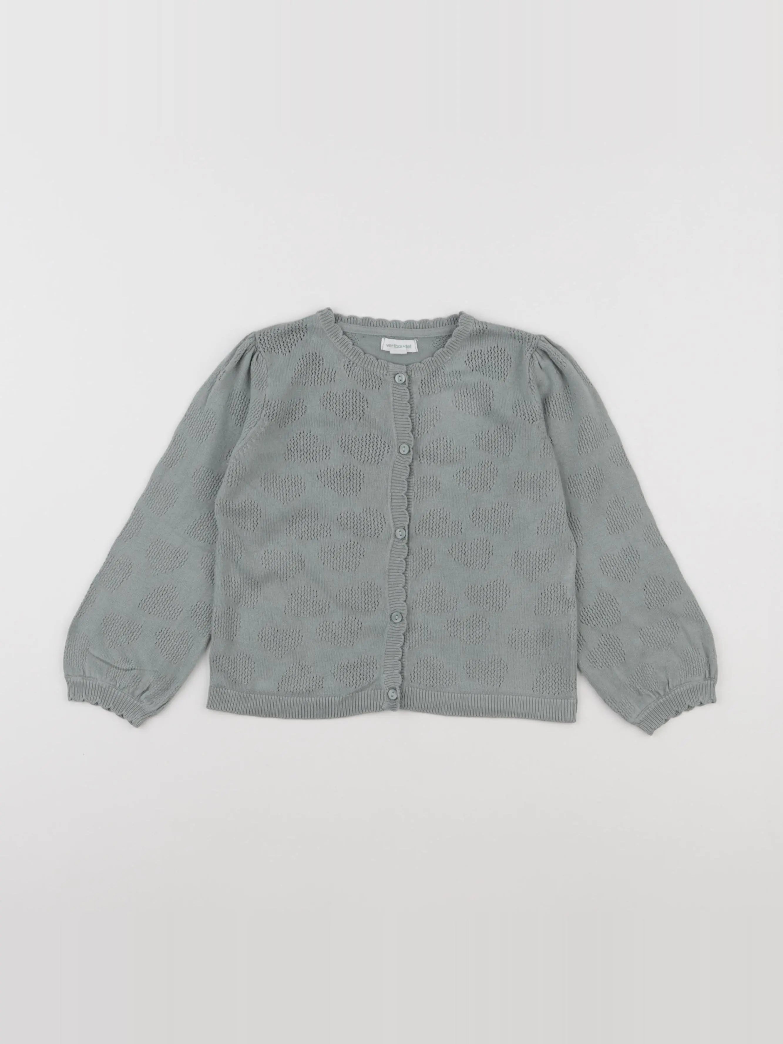 Vertbaudet - gilet vert - 24 mois