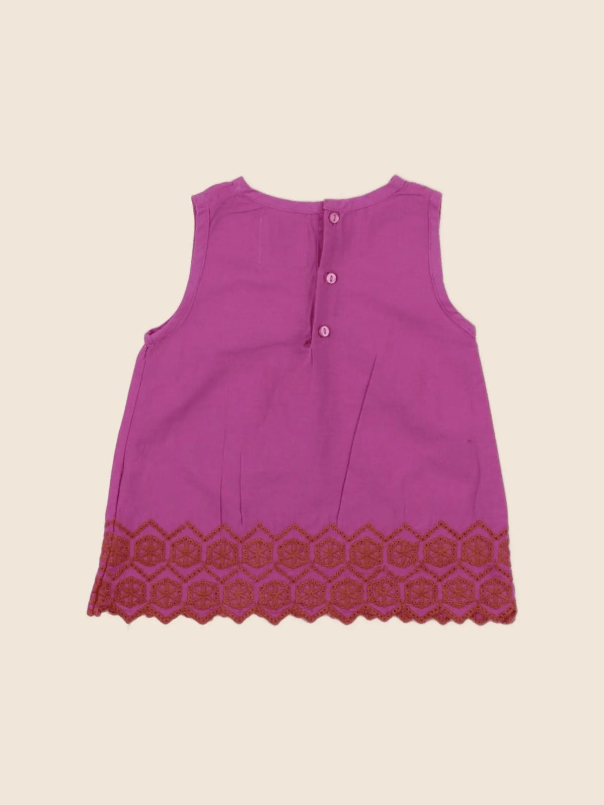 Monoprix - blouse violet - 6/9 mois