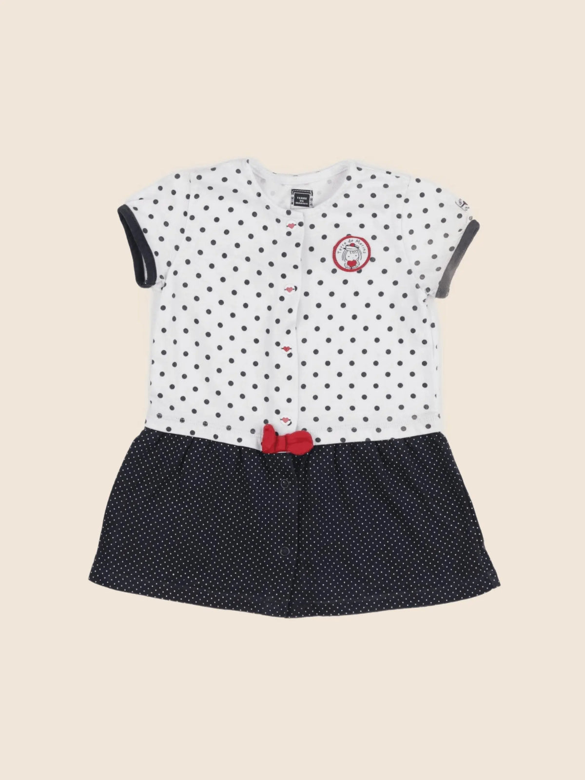 Terre de marins - robe bleu - 18 mois