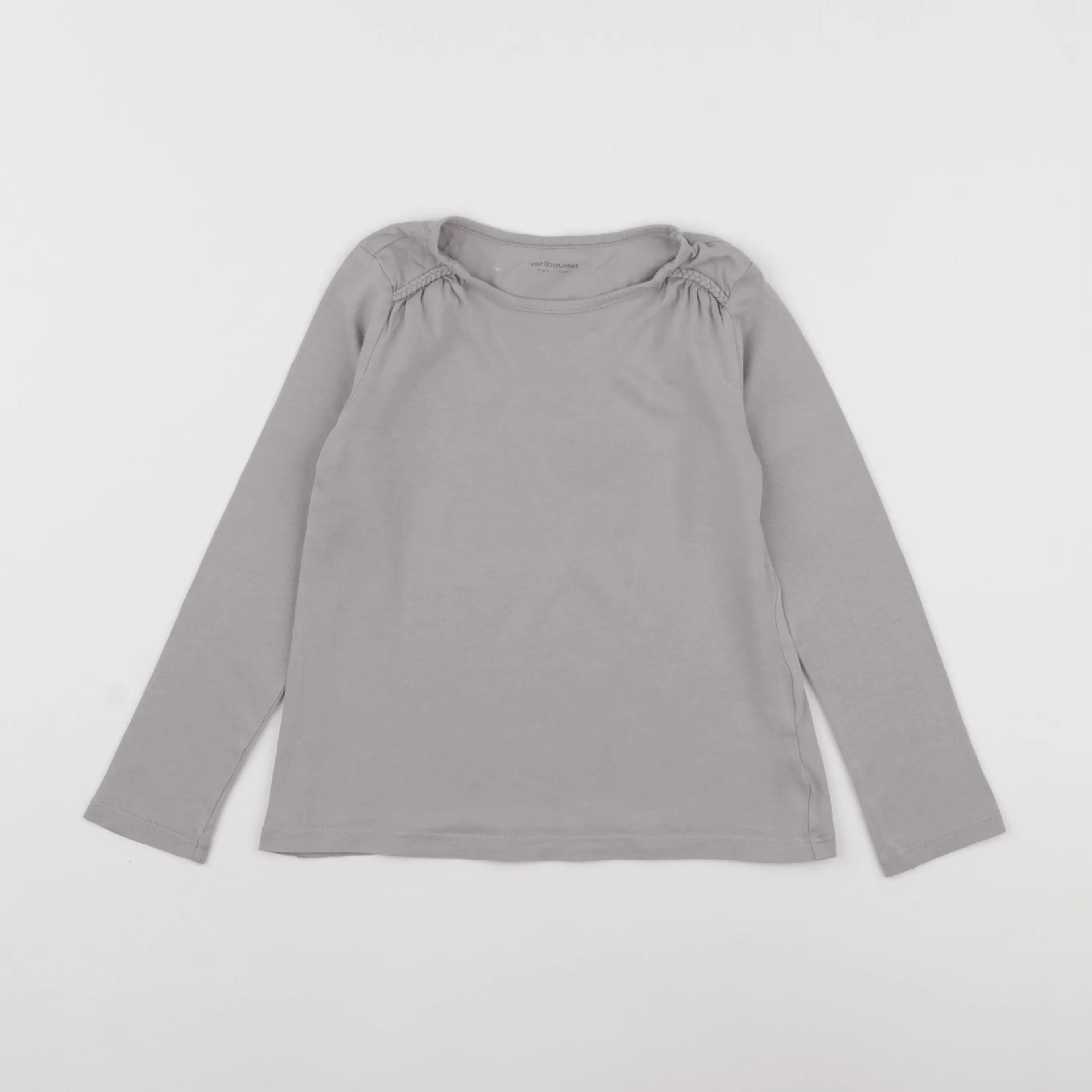 Vertbaudet - tee-shirt gris - 6 ans