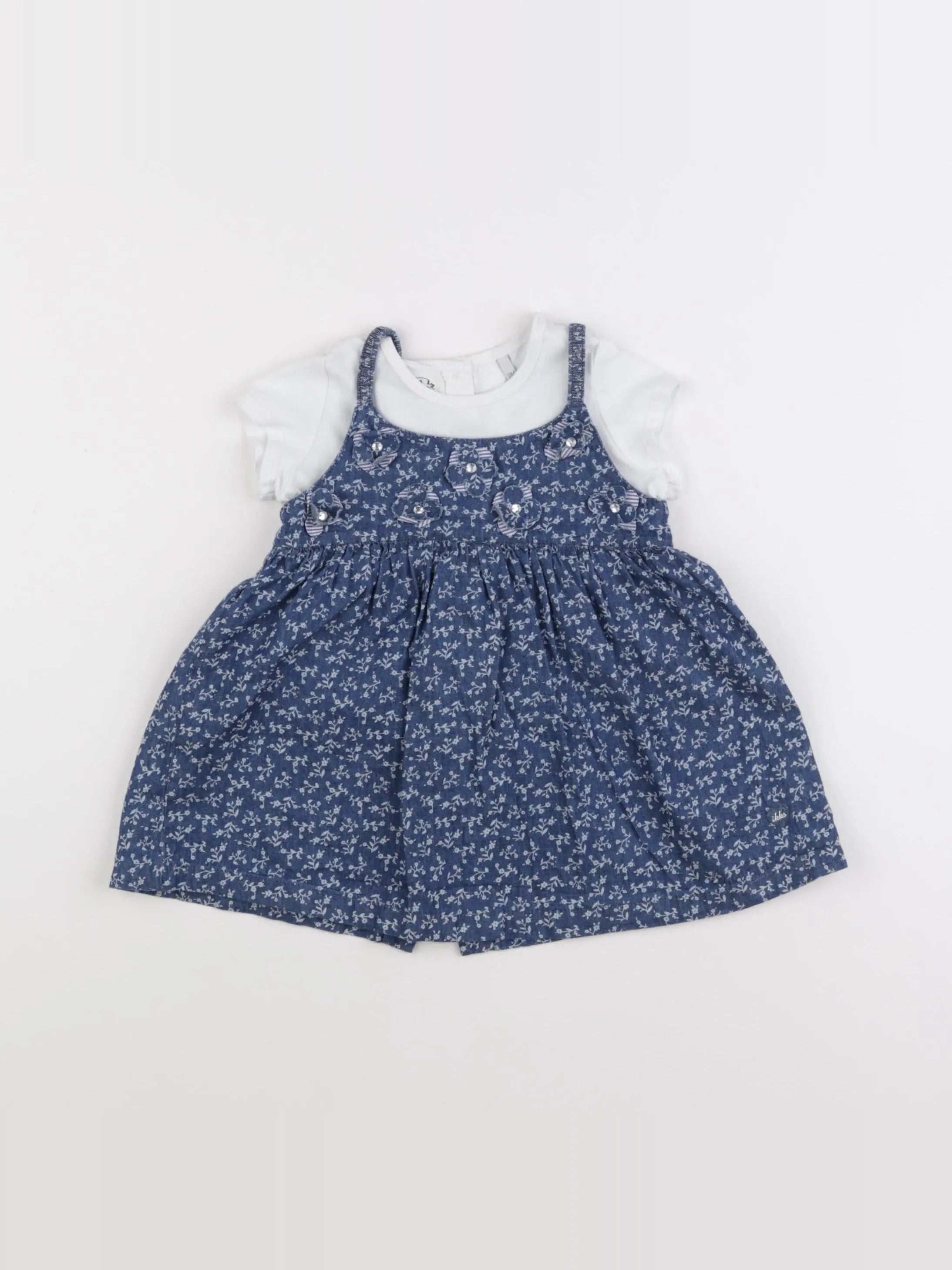 IKKS - robe bleu - 12 mois
