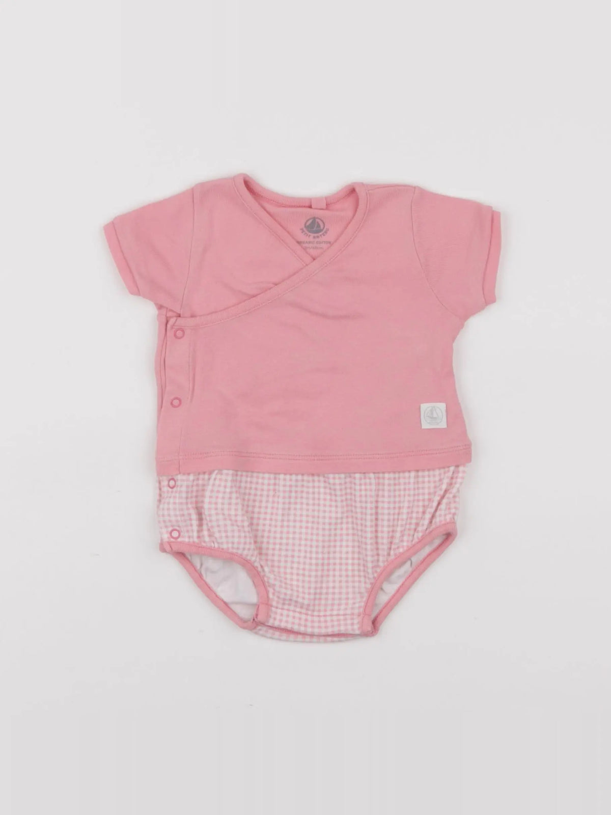 Petit Bateau - combinaison rose - 3 mois