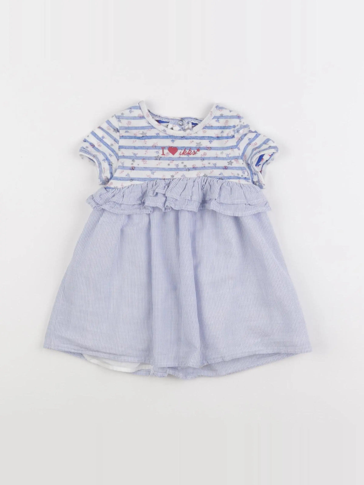 IKKS - robe bleu - 12 mois