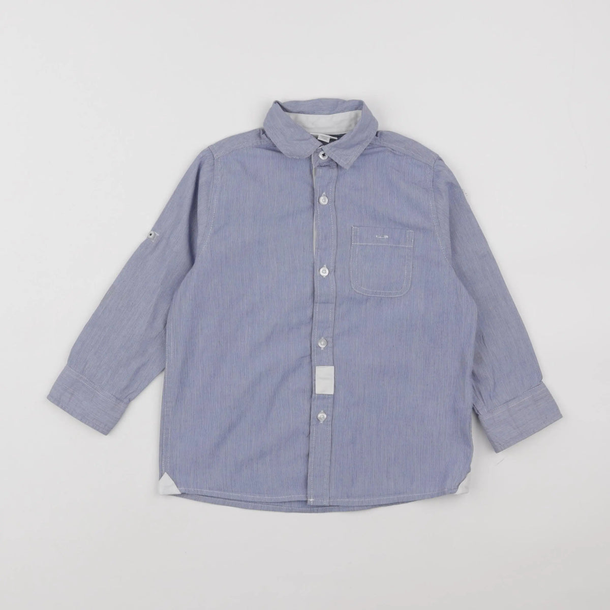 Vertbaudet - chemise imprimé au dos bleu - 4 ans