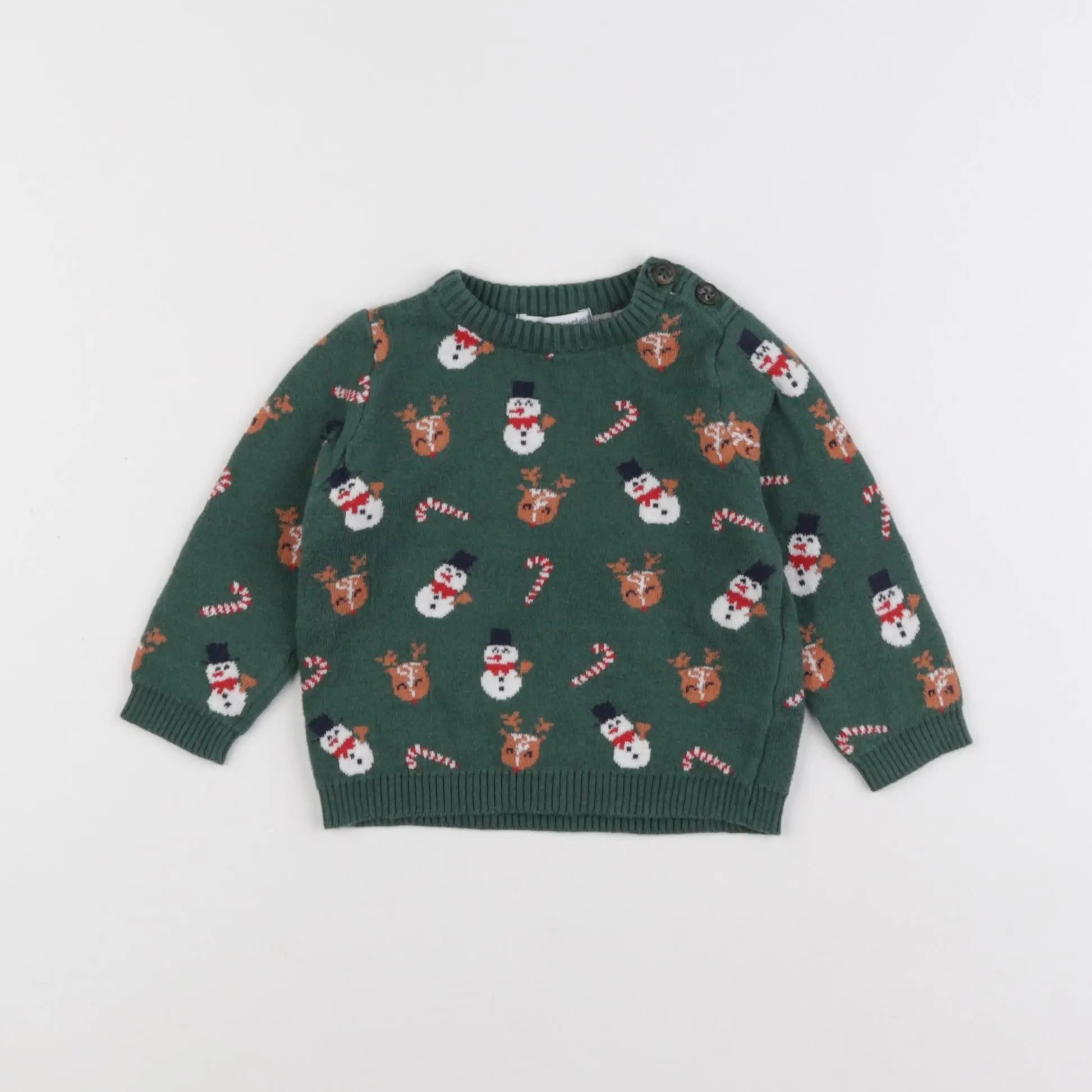 Vertbaudet - pull multicolore - 6 mois