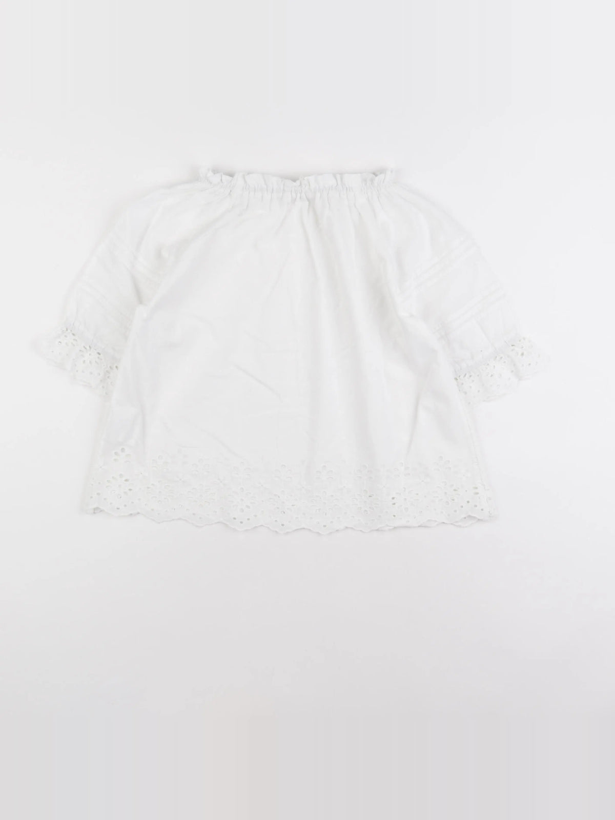 Monoprix - blouse blanc - 8 ans