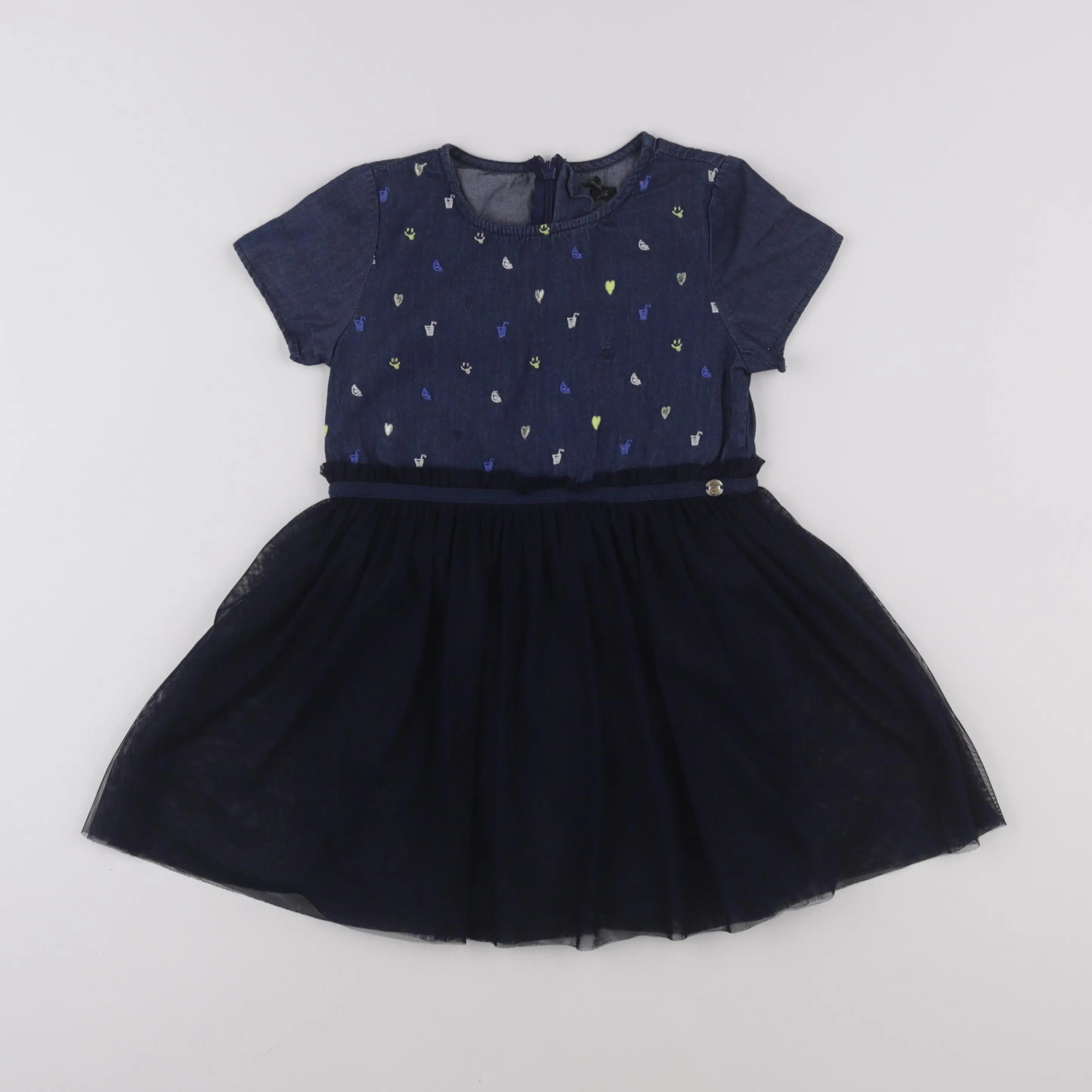 IKKS - robe bleu - 4 ans