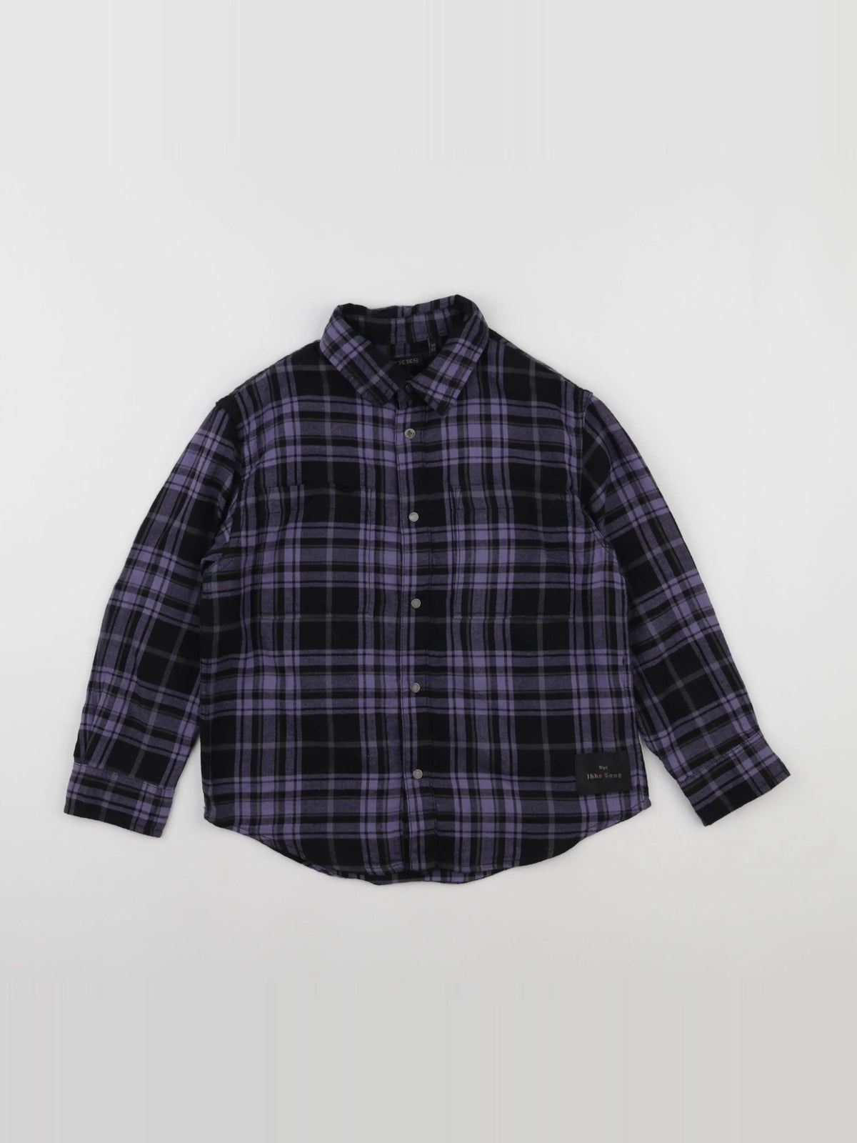IKKS - chemise noir, violet - 6 ans