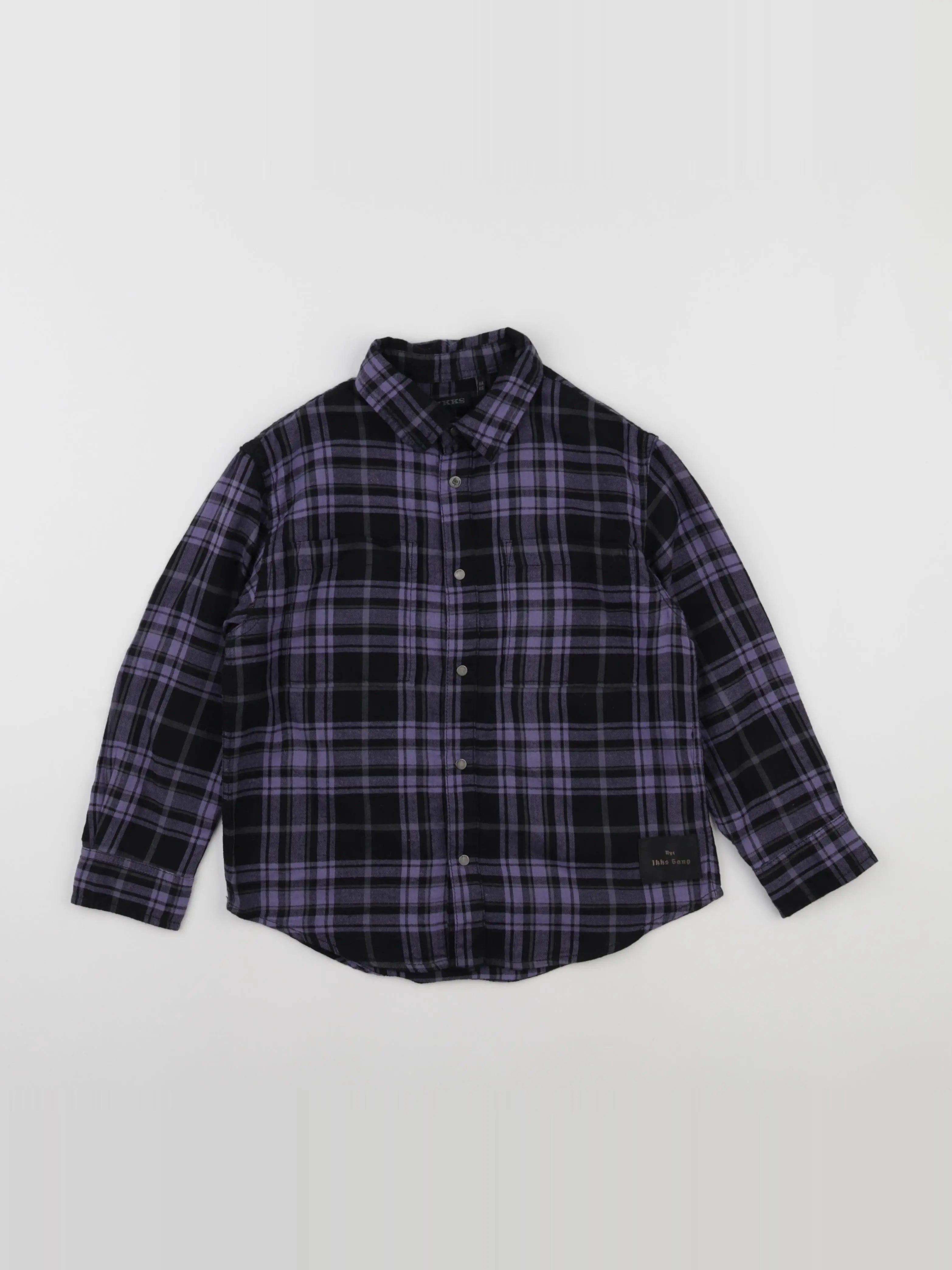 IKKS - chemise noir, violet - 6 ans