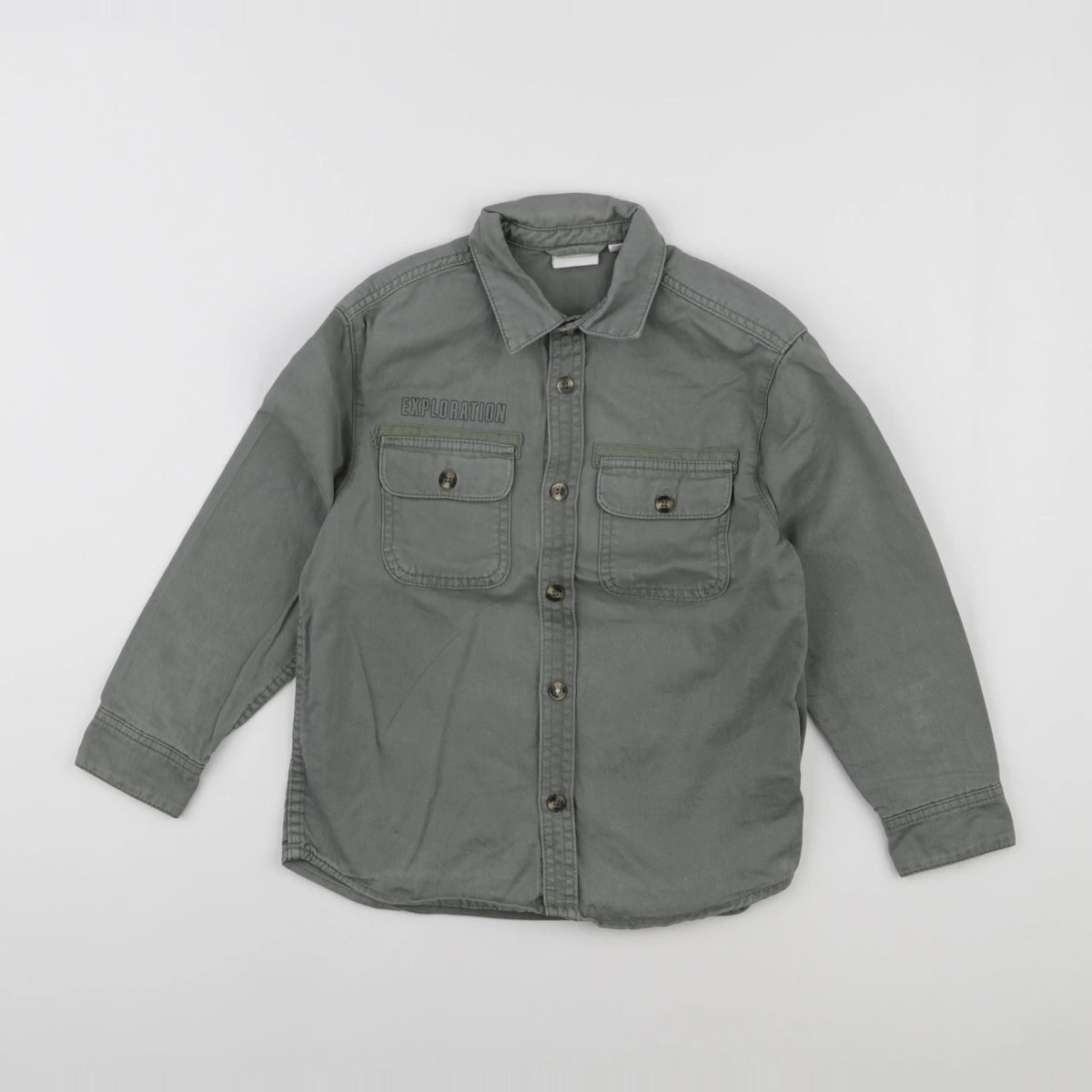 Vertbaudet - chemise vert - 8 ans