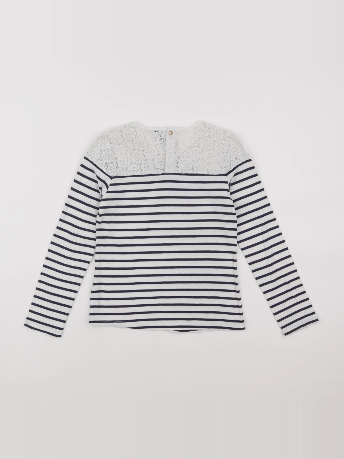IKKS - tee-shirt blanc, bleu - 8 ans