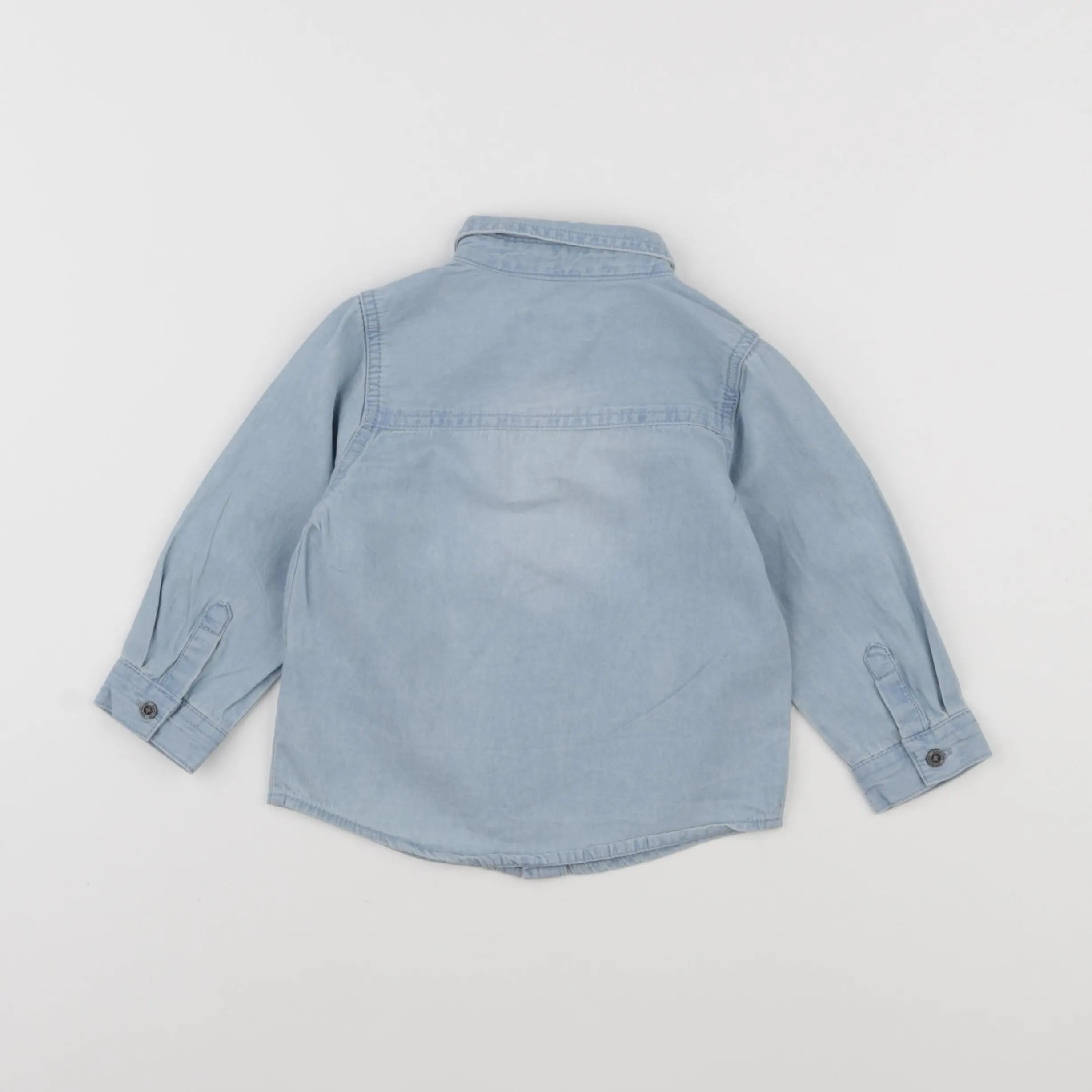 Vertbaudet - chemise bleu - 18 mois