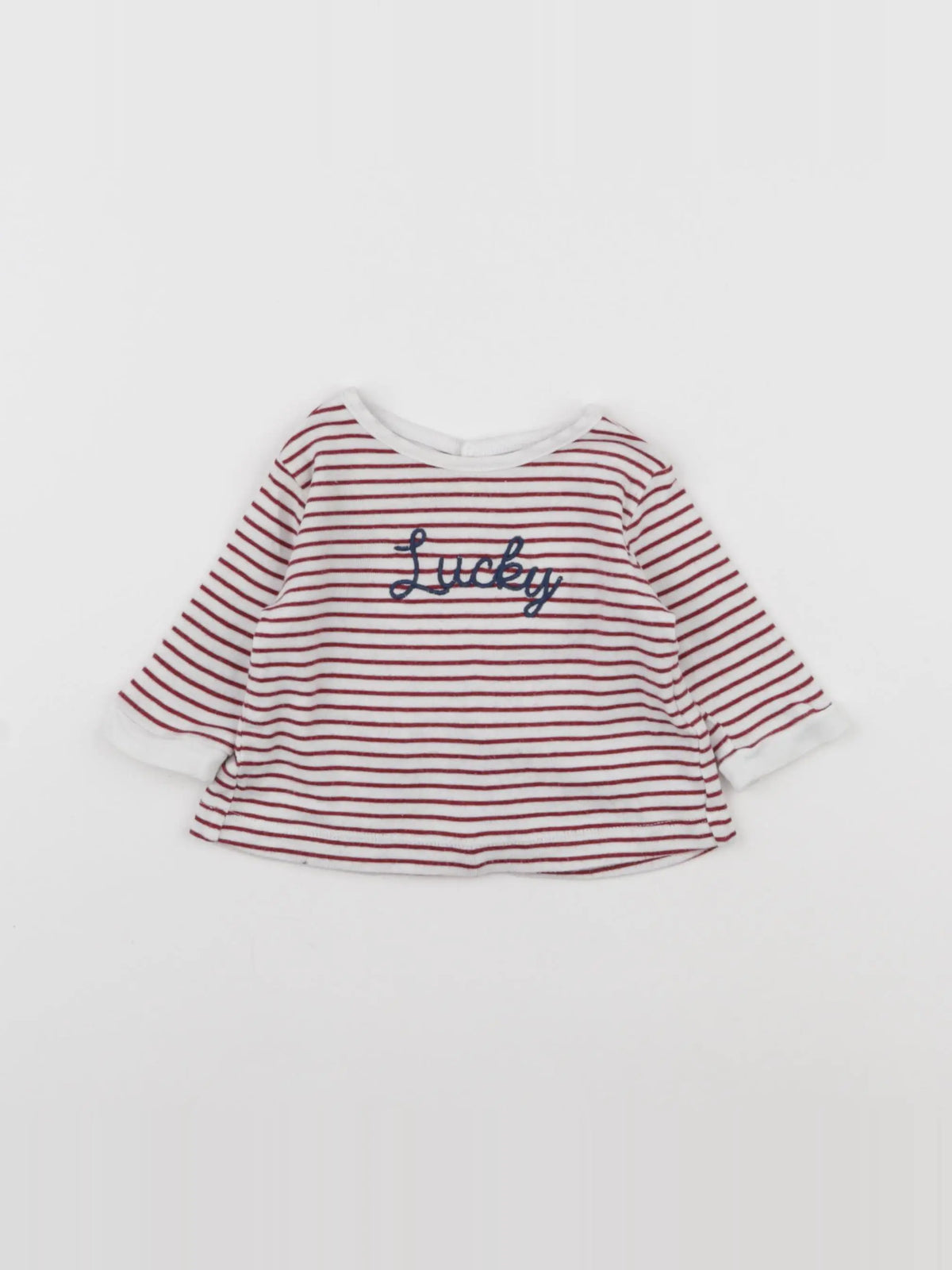 Boutchou - tee-shirt blanc, rouge - 3 mois