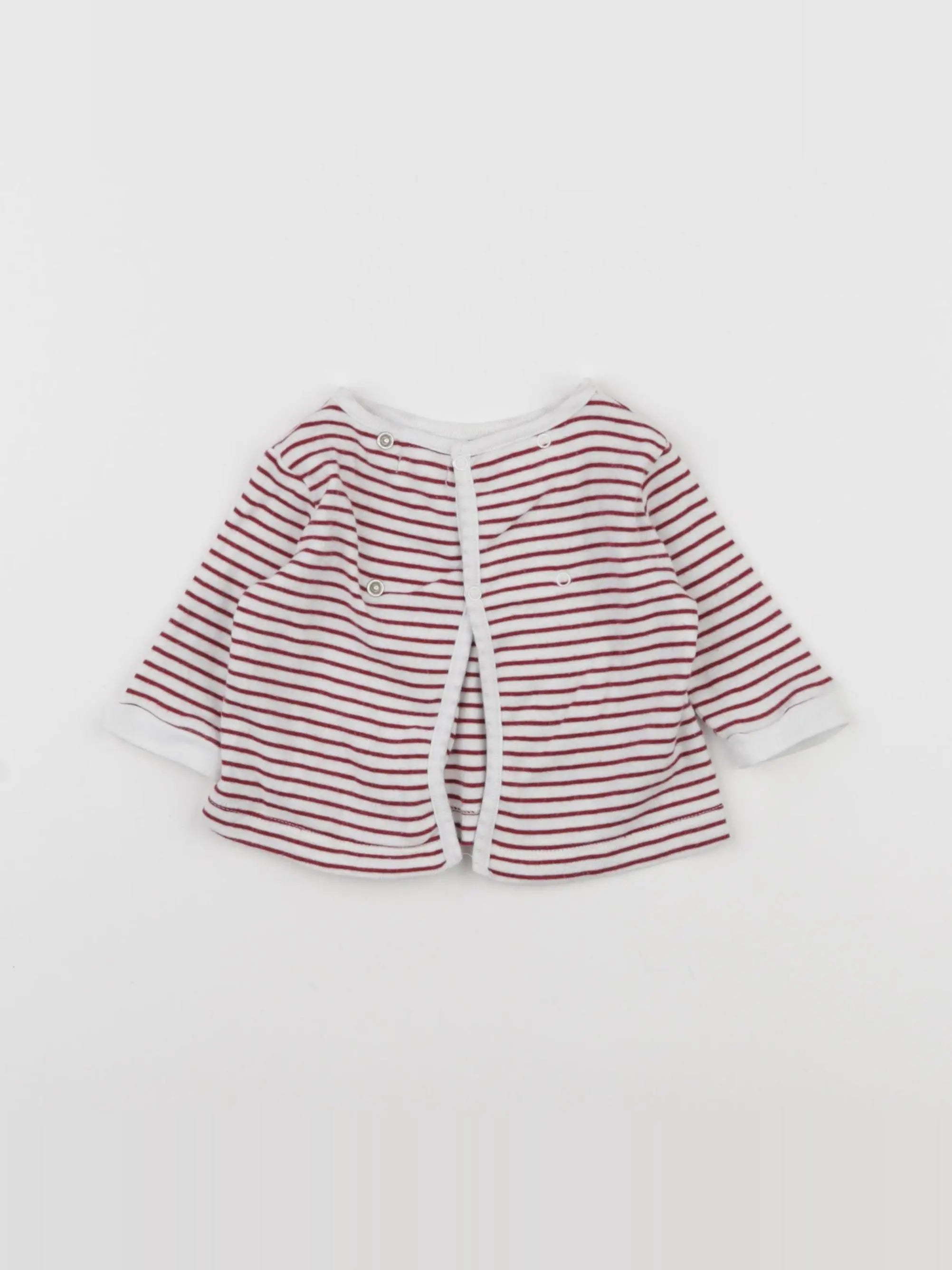 Boutchou - tee-shirt blanc, rouge - 3 mois